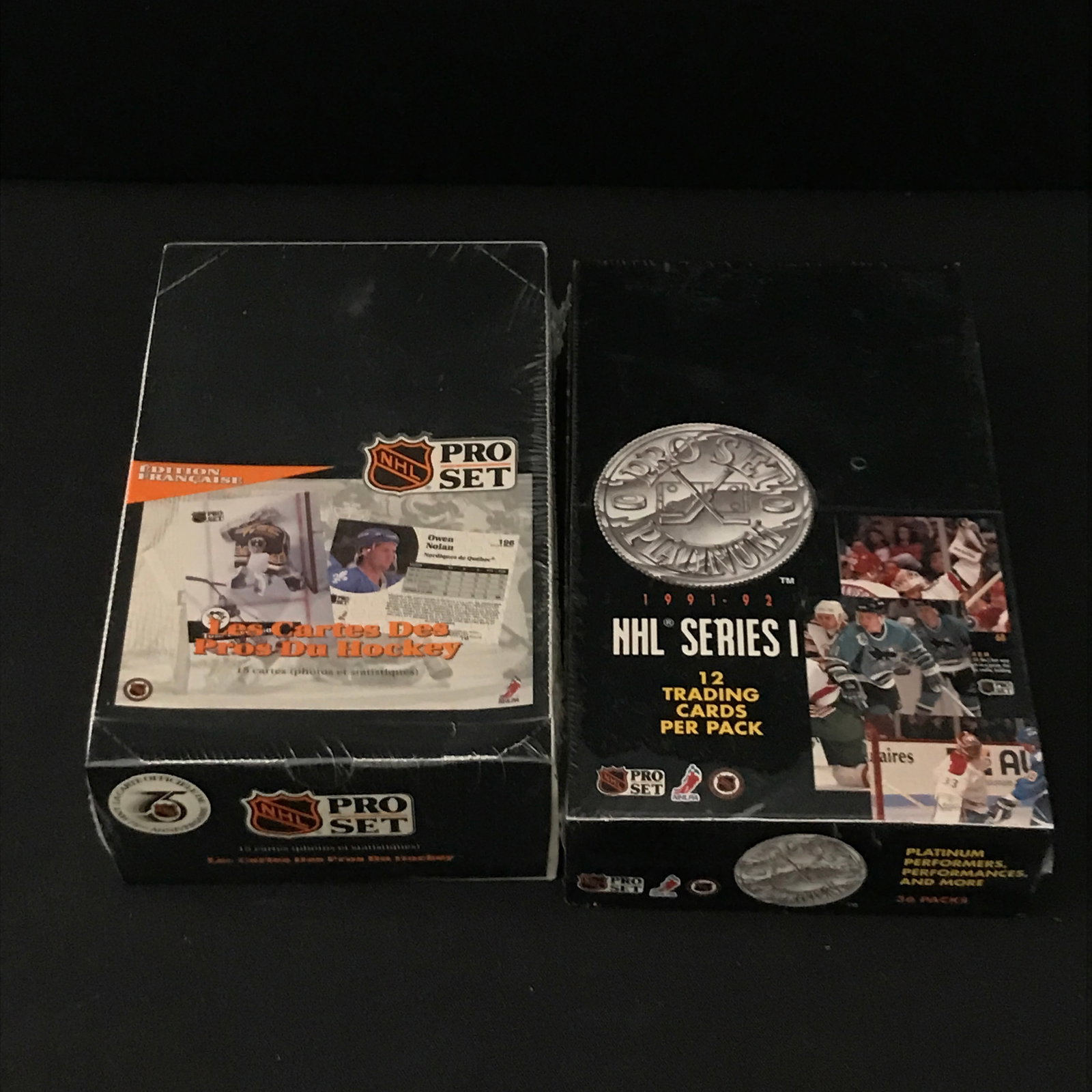 LOT OF 2 SEALED PRO SET HOCKEY BOXES: Prices are in Canadian dollars