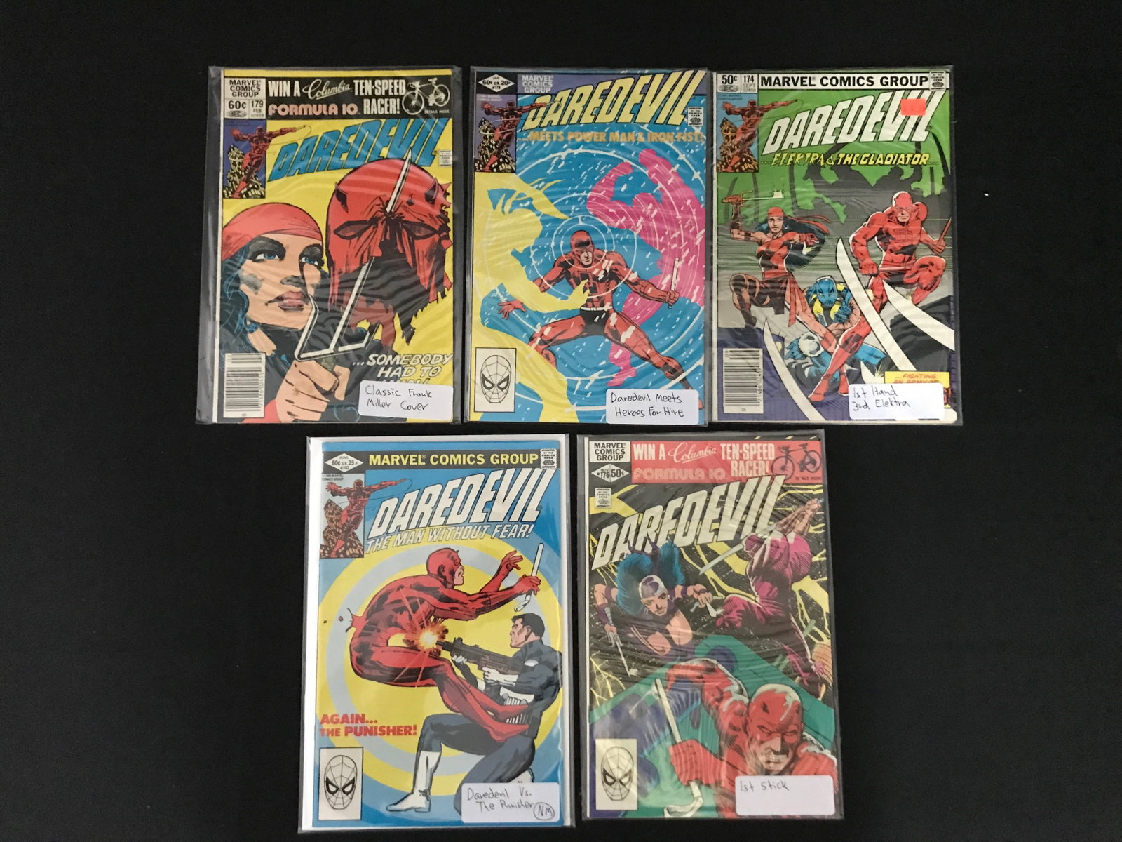 LOT OF 5 DAREDEVIL COMICS - MARVEL COMICS: Prices are in Canadian dollars