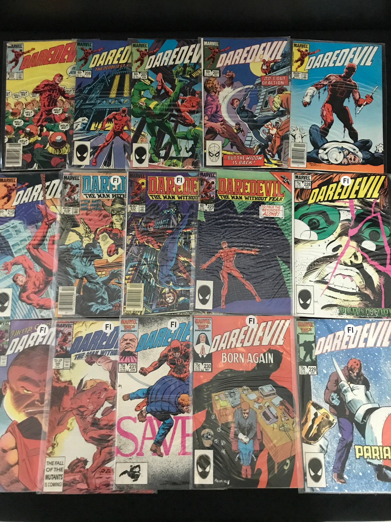 LOT OF 15 DAREDEVIL COMICS - MARVEL COMICS (1 of 1)