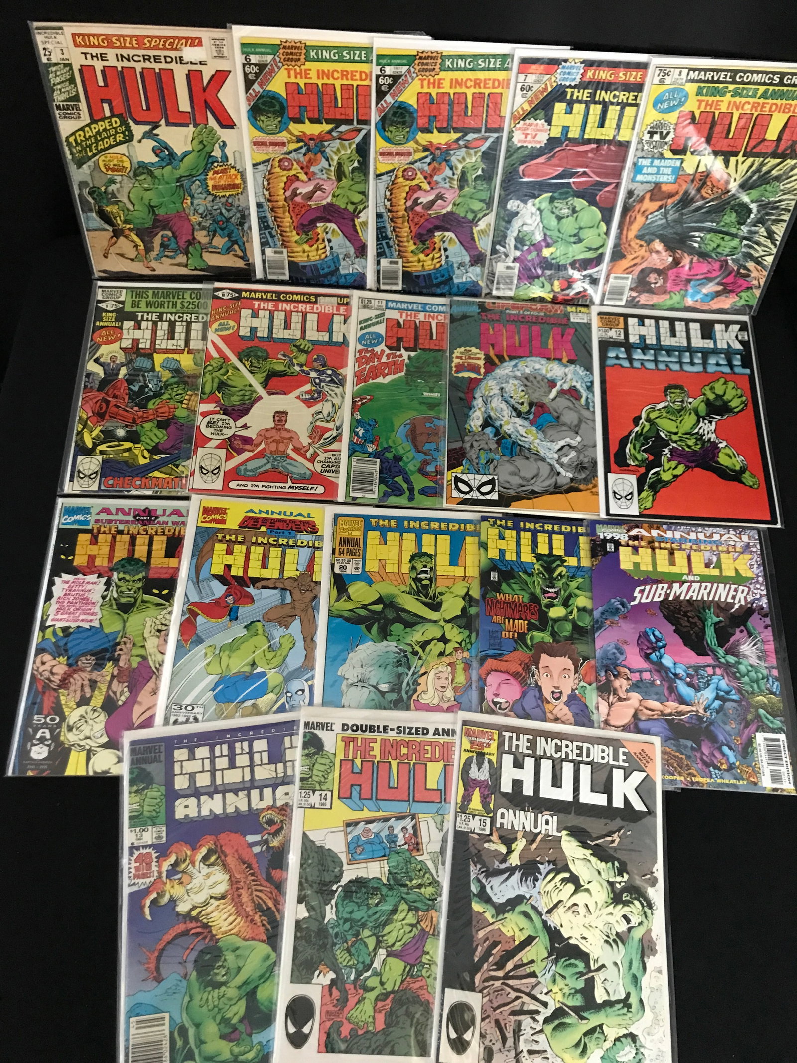 LOT OF 18 INCREDIBLE HULK COMICS - MARVEL COMICS (1 of 1)