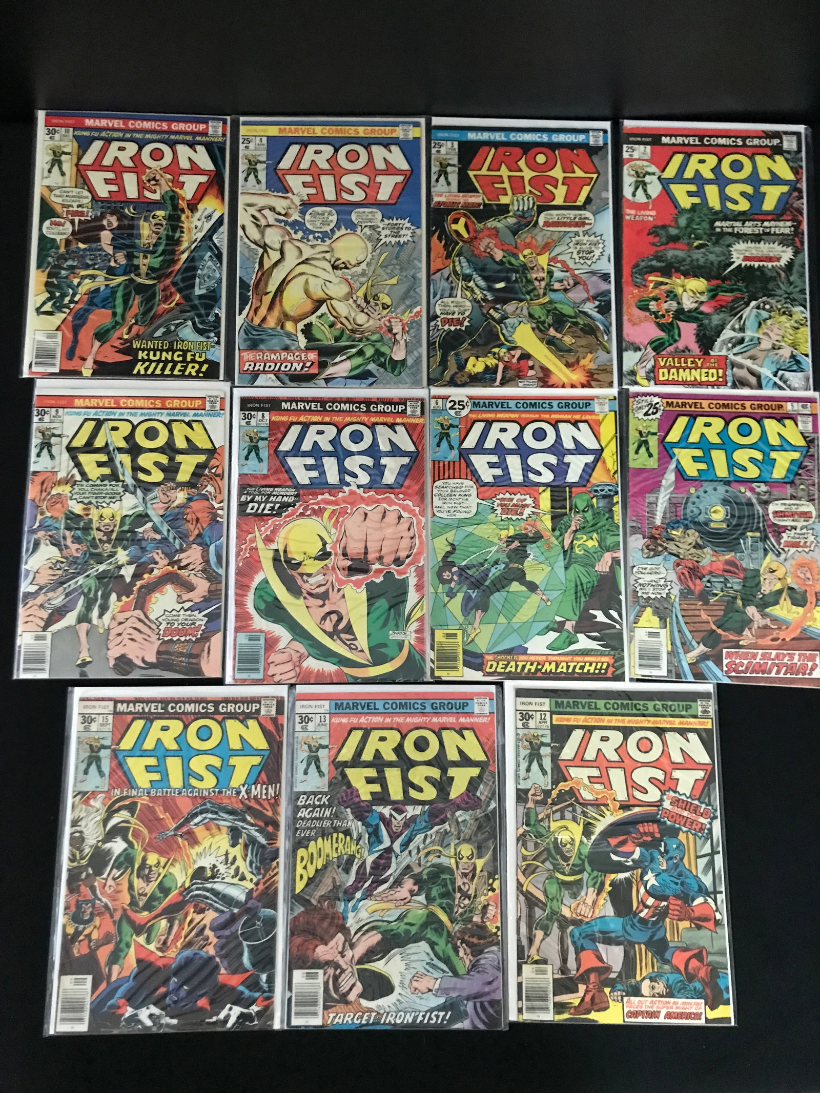 LOT OF 11 IRON FIST COMICS - MARVEL COMICS (1 of 1)