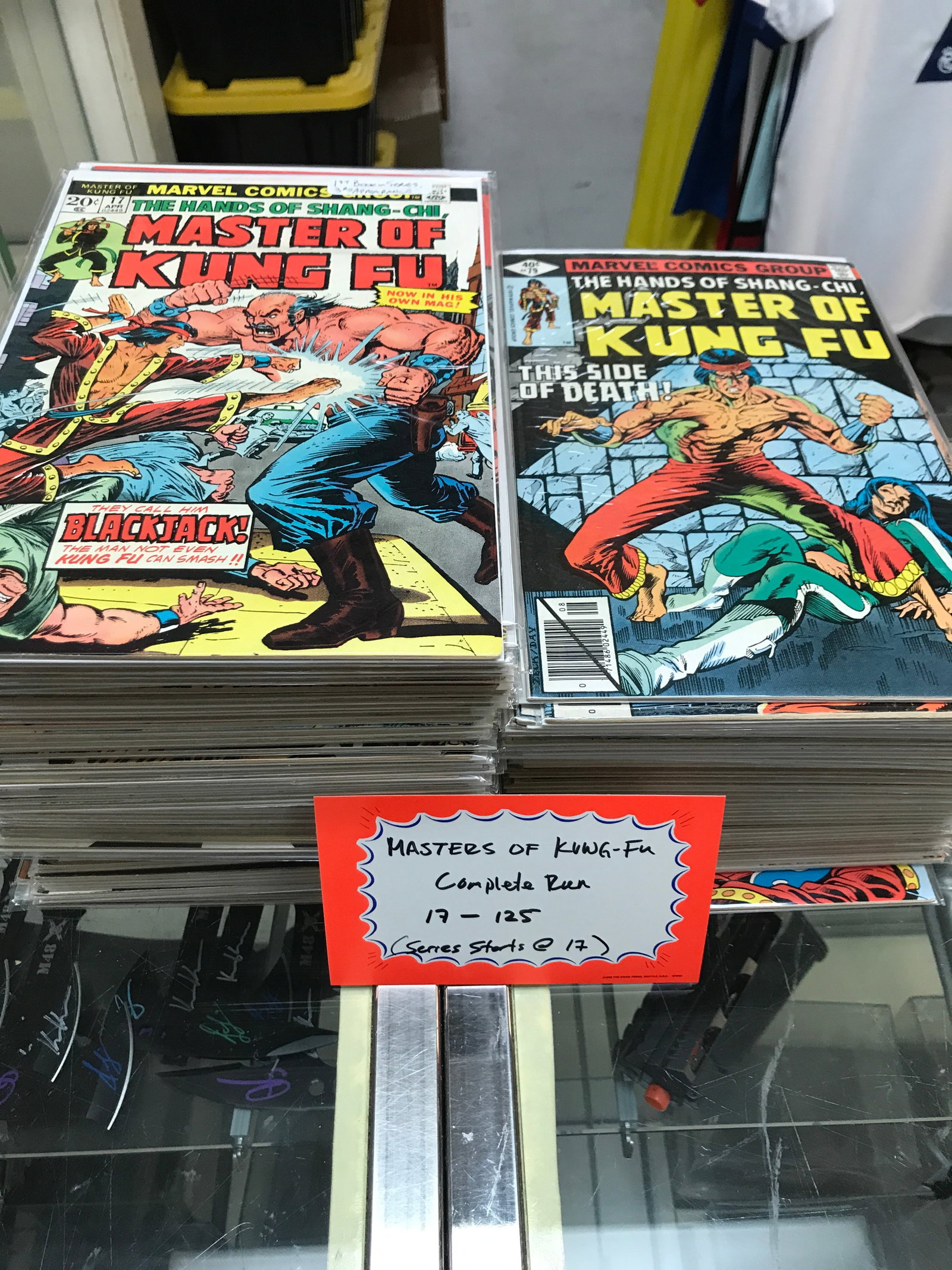 MASTERS OF KUNG FU COMPLETE RUN #15 - #125 (SERIES STARTS AT #17) - MARVEL COMICS: Prices are in Canadian dollars