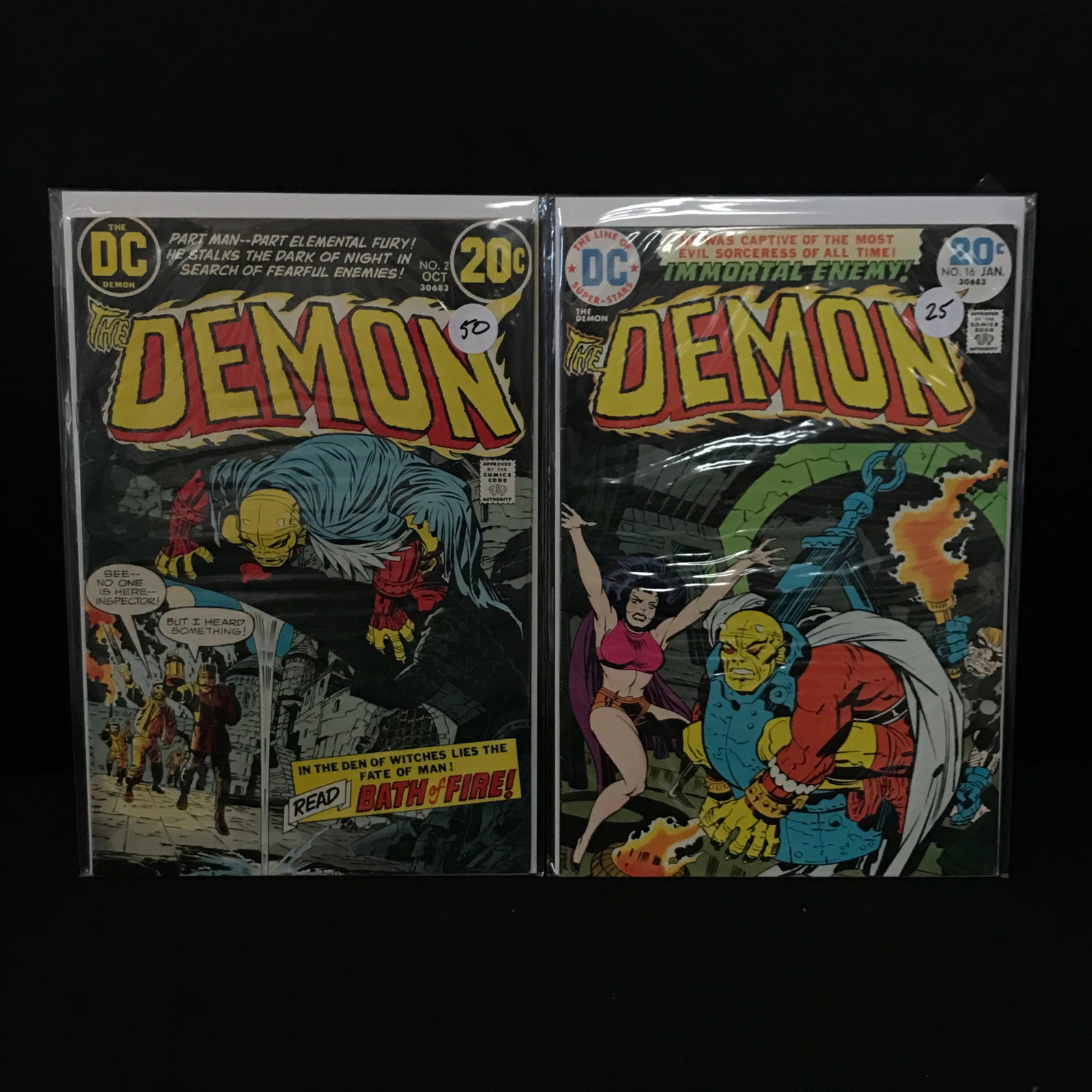 LOT OF 2 DEMON COMICS - DC COMICS: Prices are in Canadian dollars