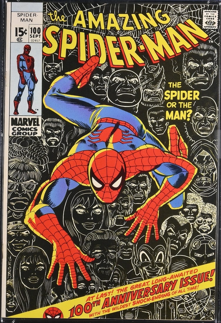HIGH GRADE AMAZING SPIDER-MAN NO.100- MARVEL COMICS: Prices are in Canadian dollars