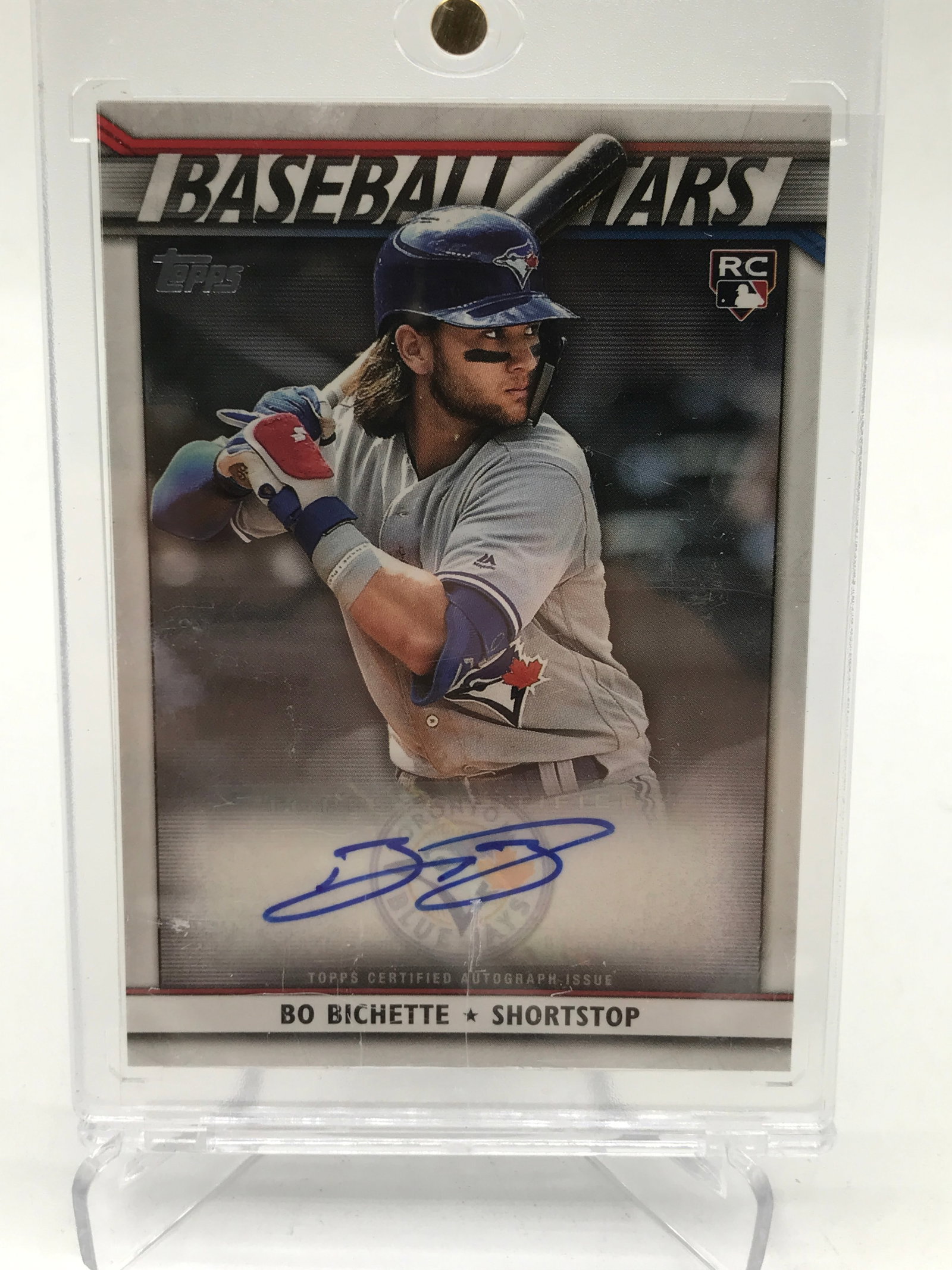 2020 TOPPS BASEBALL SERIES ONE BO BICHETTE SIGNED ROOKIE TRADING CARD (1 of 2)