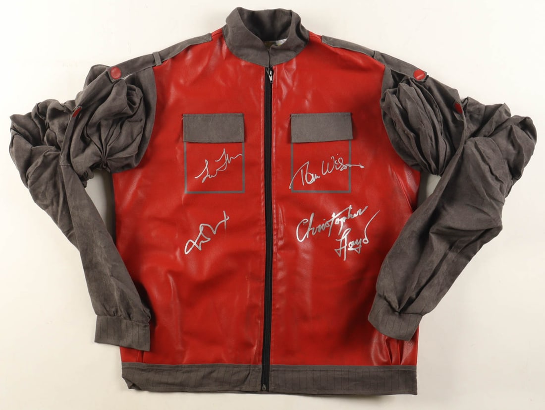 BACK TO THE FUTURE CAST SIGNED JACKET (WWOC COA) (1 of 3)