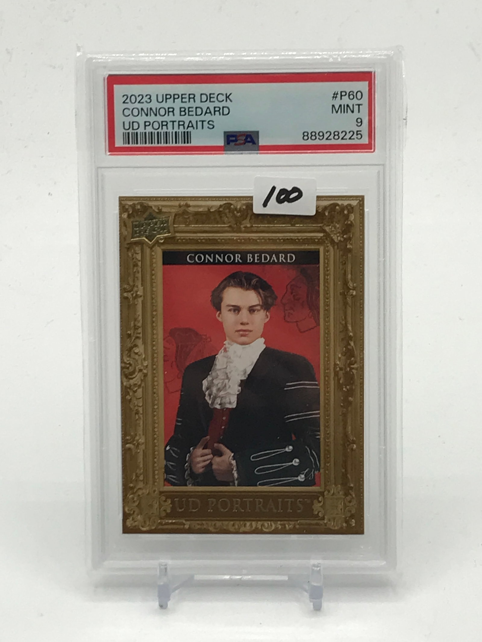 2023 UPPER DECK CONNOR BEDARD UD PORTRAITS TRADING CARD - PSA GRADE 9: Prices are in Canadian dollars