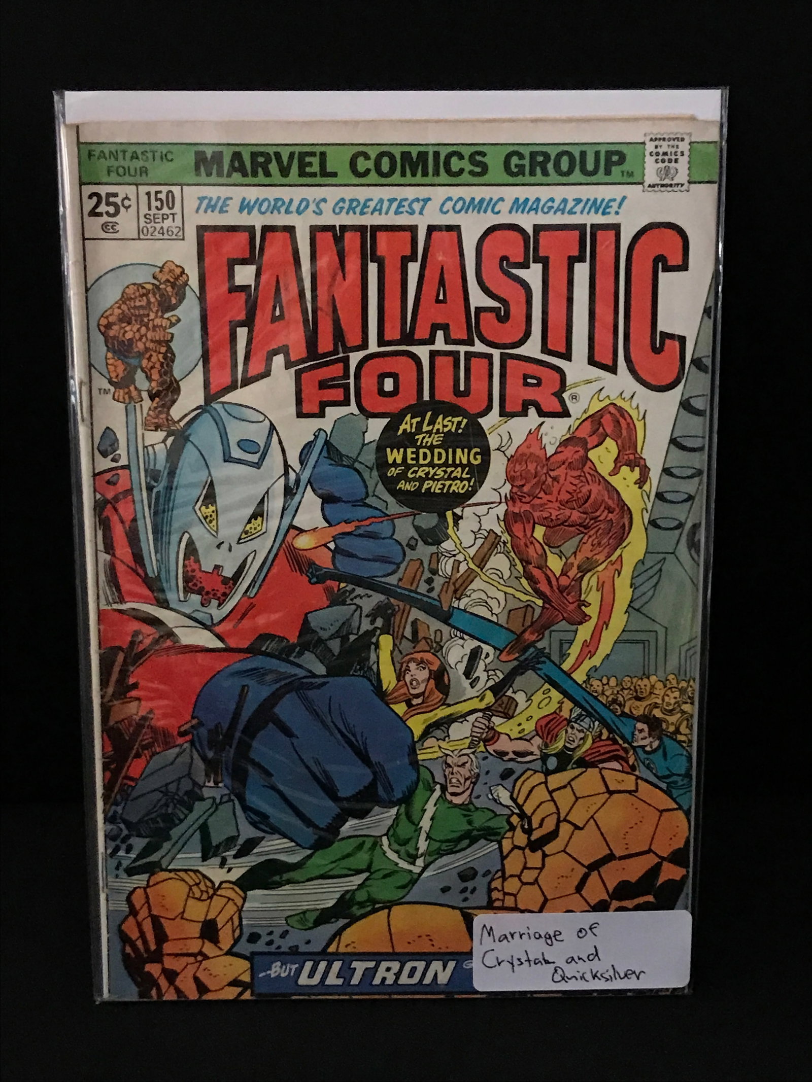 FANTASTIC FOUR #150 MARRIAGE OF QUICKSILVER & CRYSTAL - MARVEL COMICS: Prices are in Canadian dollars