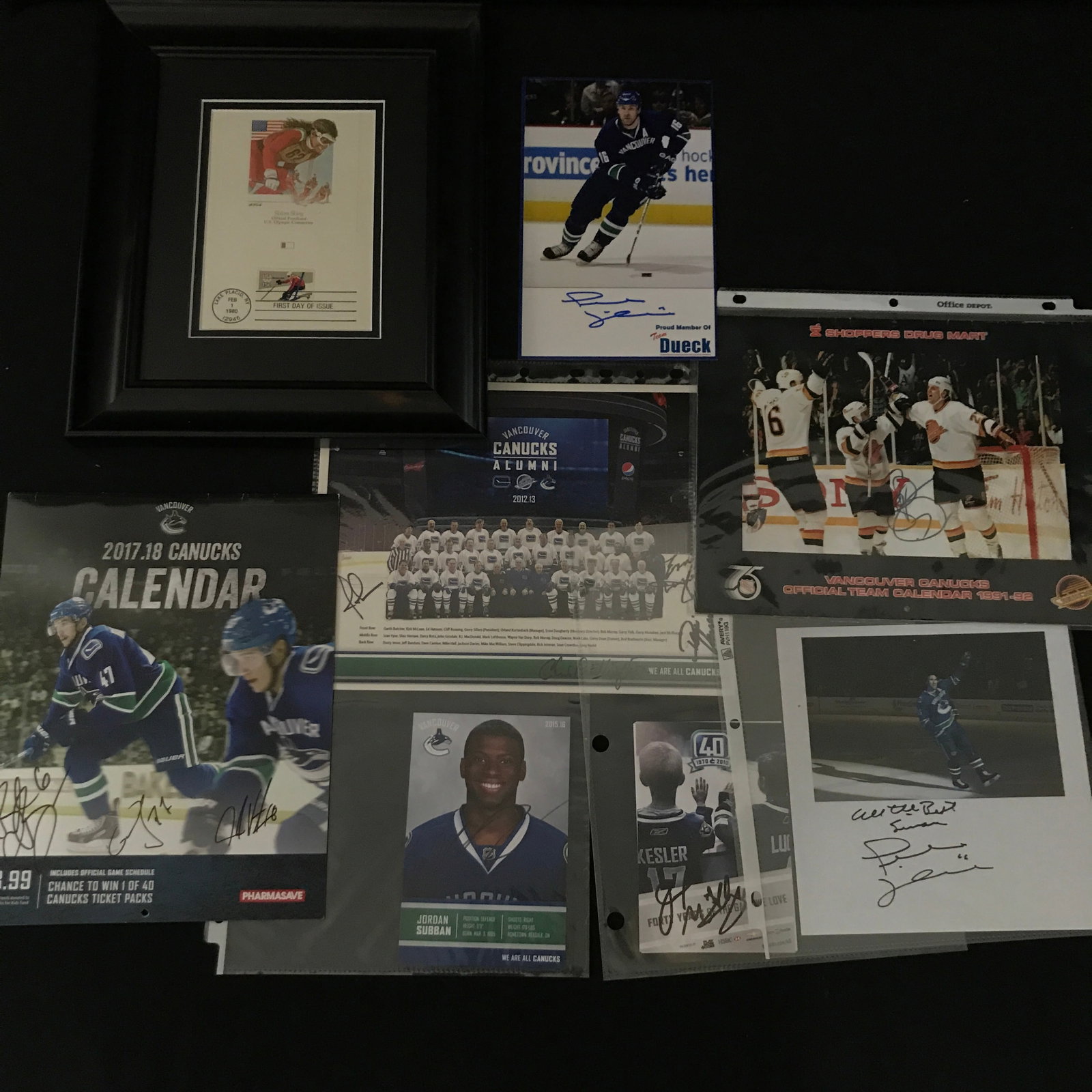 LOT OF SIGNED HOCKEY MEMORABILIA: Prices are in Canadian dollars