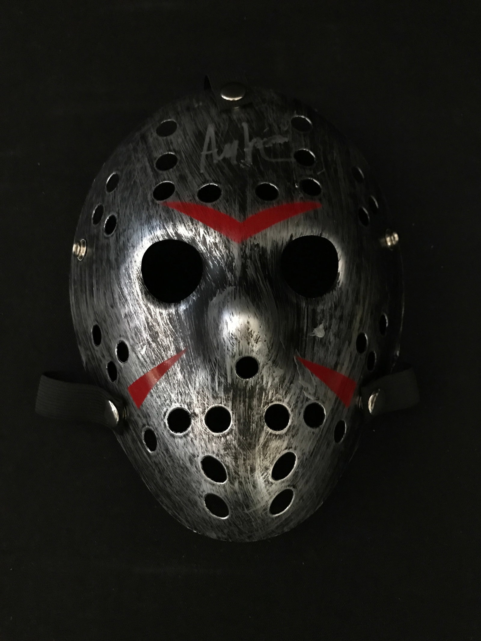ARI LEHMAN SIGNED HOCKEY MASK - KB COA: Prices are in Canadian dollars