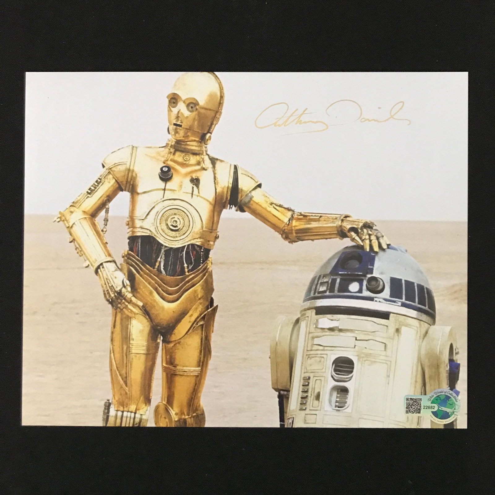 ANTHONY DANIELS SIGNED C-3P0 STAR WARS 8X10 - WWOC COA: Prices are in Canadian dollars