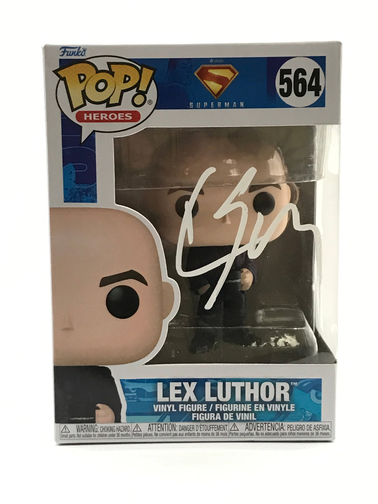 KEVIN SPACEY SIGNED LEX LUTHOR FUNKO POP - HOLLYWOOD COA: Prices are in Canadian dollars