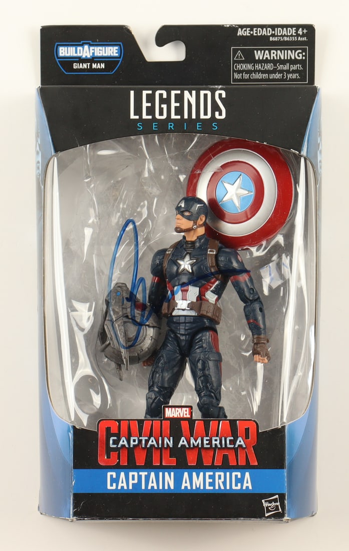 CAPTAIN AMERICA SIGNED ACTION FIGURE - JSA COA: Prices are in Canadian dollars
