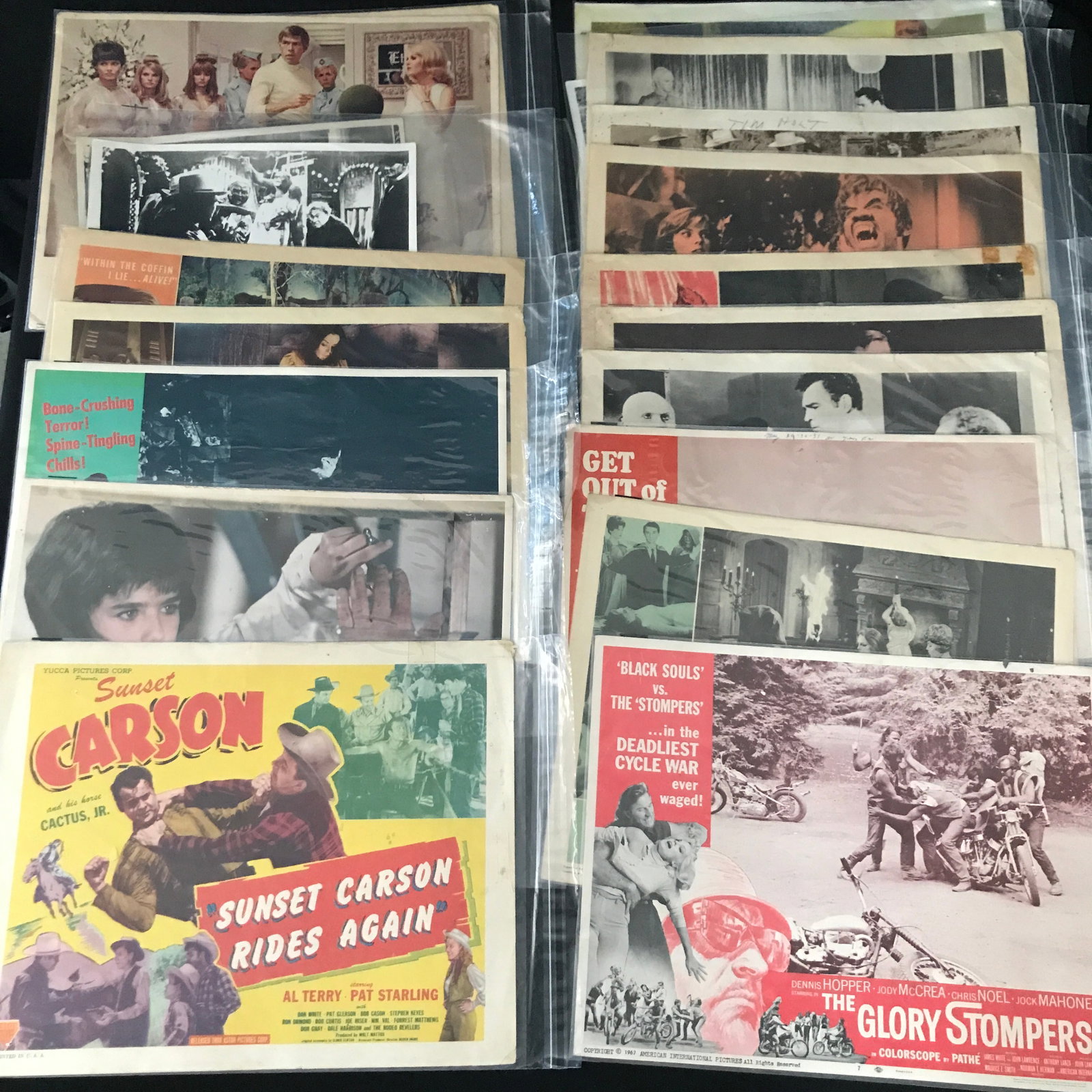 LOT OF VINTAGE PRESS RELEASE MOVIE POSTER LOBBY CARDS: Prices are in Canadian dollars