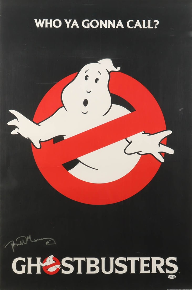 BILL MURRAY SIGNED GHOSTBUSTER 24 X 36 MOVIE POSTER - JSA COA: Prices are in Canadian dollars