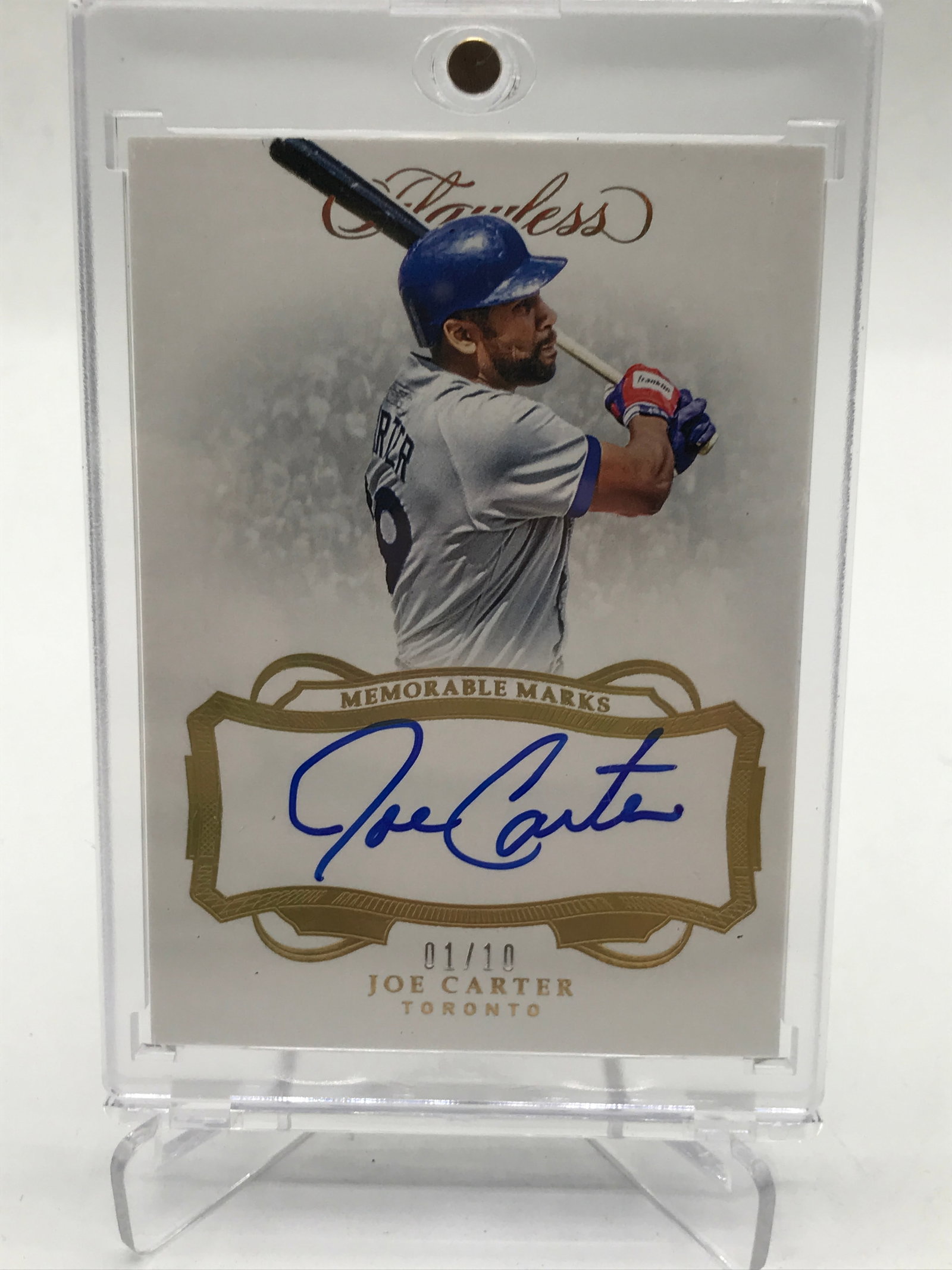 2019 PANINI FLAWLESS BASEBALL JOE CARTER SIGNED TRADING CARD 01/10: Prices are in Canadian dollars