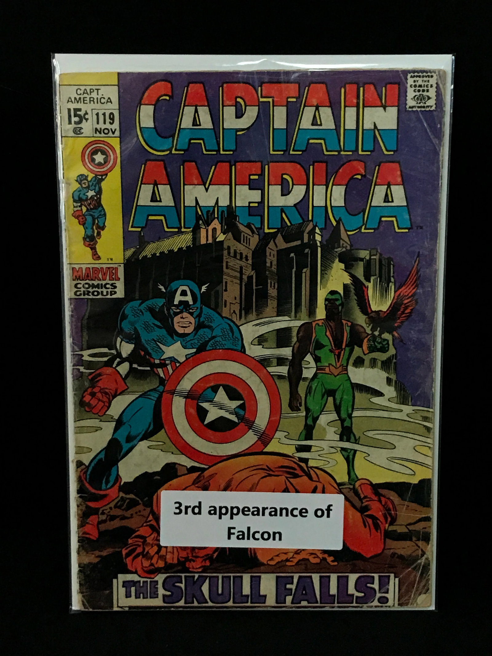 CAPTAIN AMERICA #119 3RD APP OF FALCON - MARVEL COMICS (1 of 1)