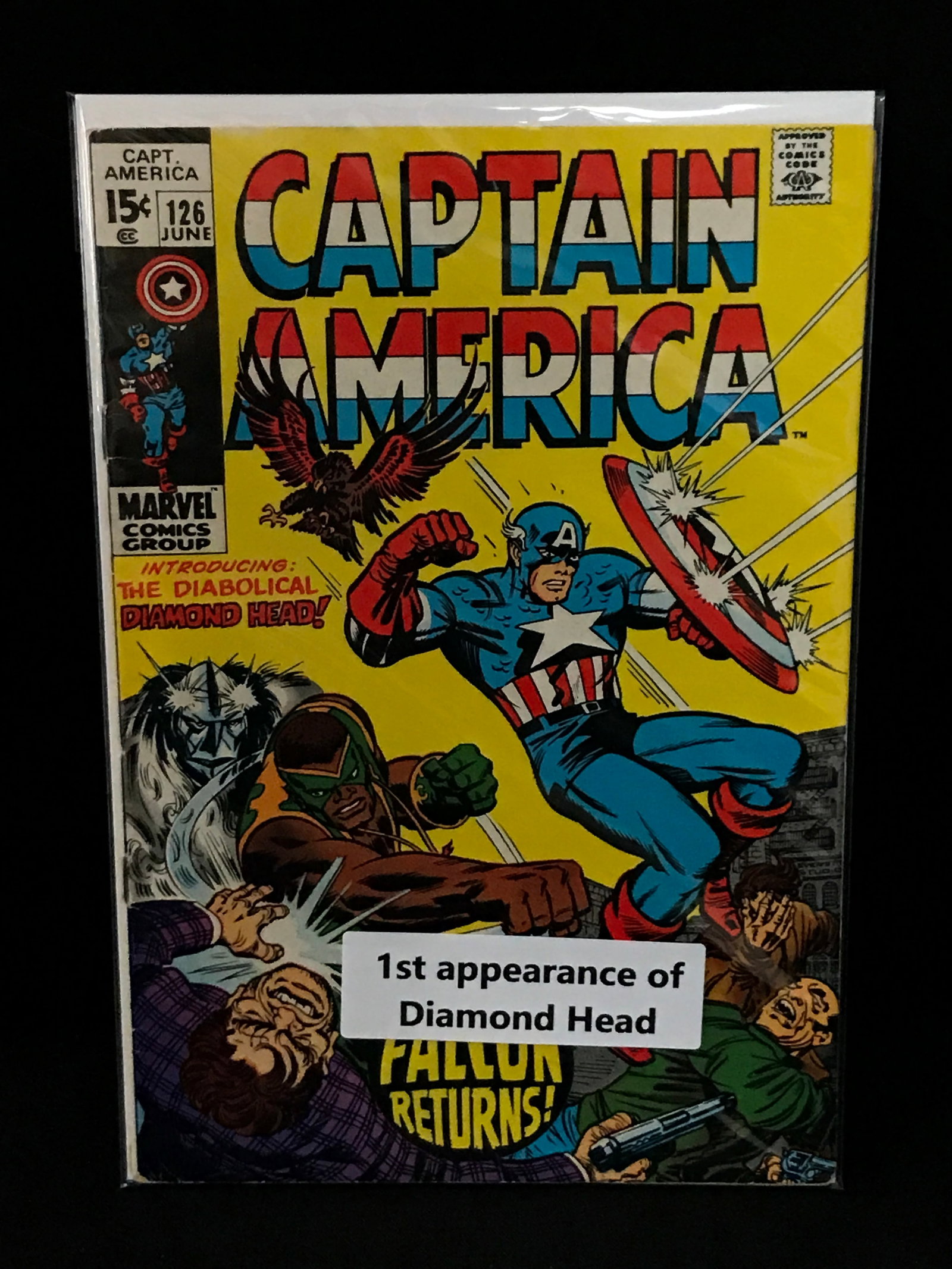 CAPTAIN AMERICA #126 1ST APP DIAMOND HEAD - MARVEL COMICS: Prices are in Canadian dollars