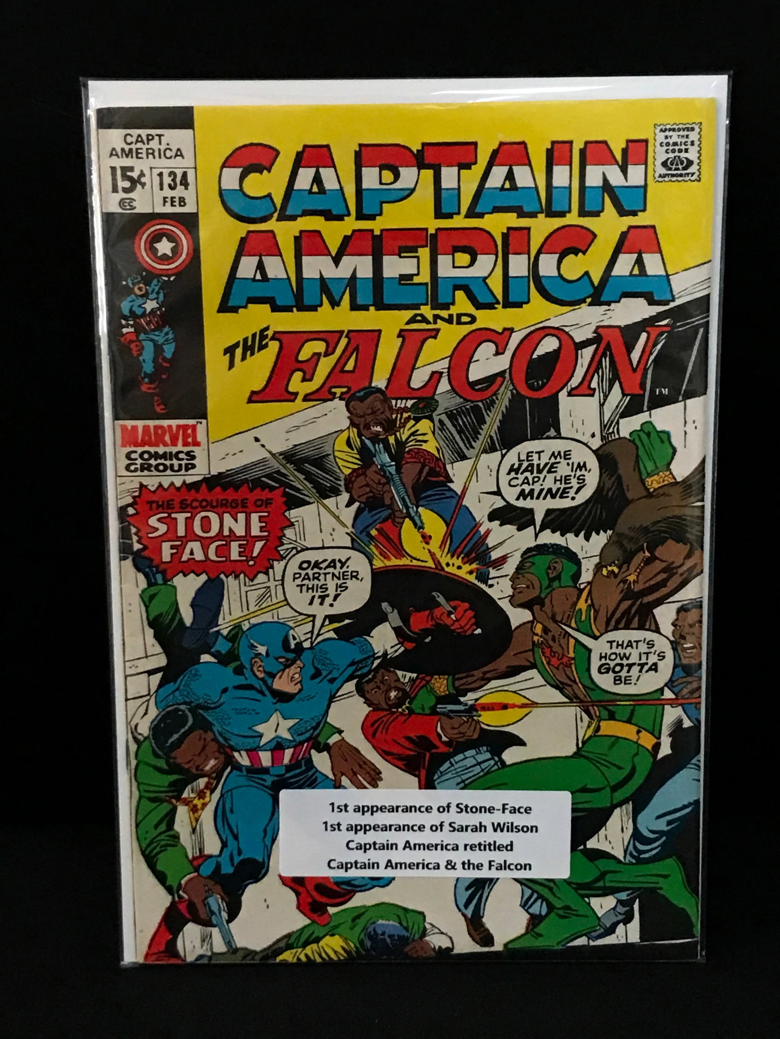 CAPTAIN AMERICA & THE FALCON #134 1ST APP STONE FACE - MARVEL COMICS: Prices are in Canadian dollars