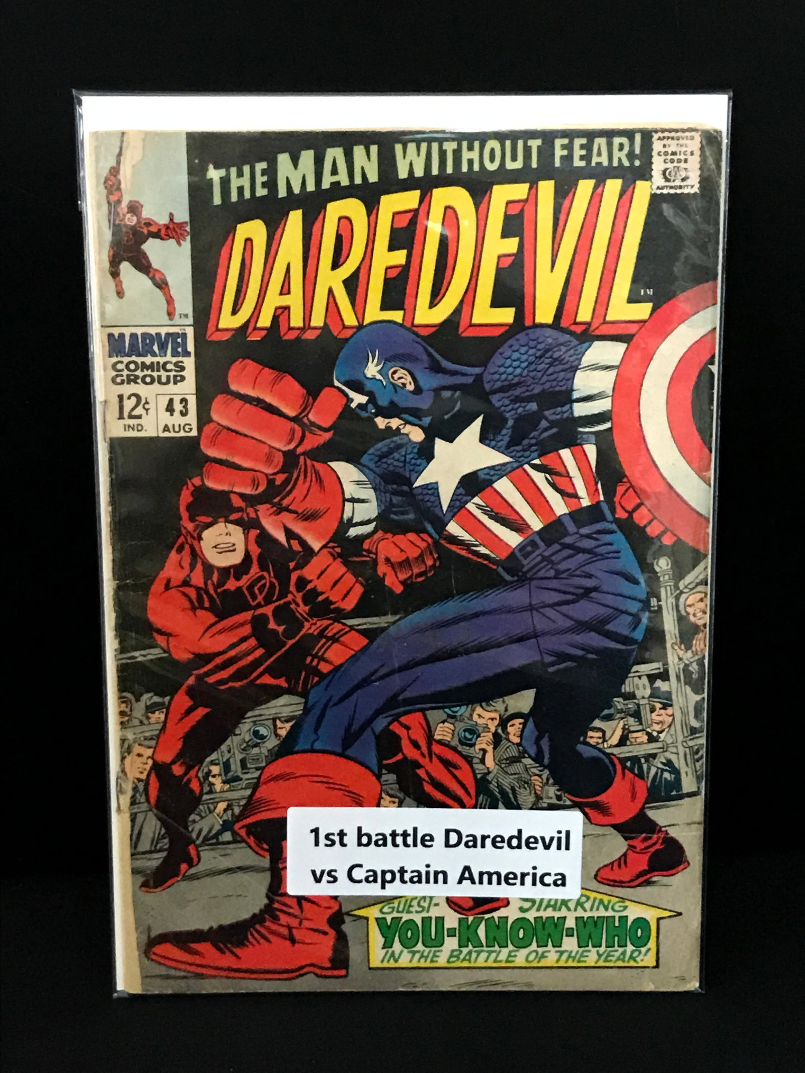 DAREDEVIL #43 1ST BATTLE WITH CAPTAIN AMERICA - MARVEL COMICS: Prices are in Canadian dollars