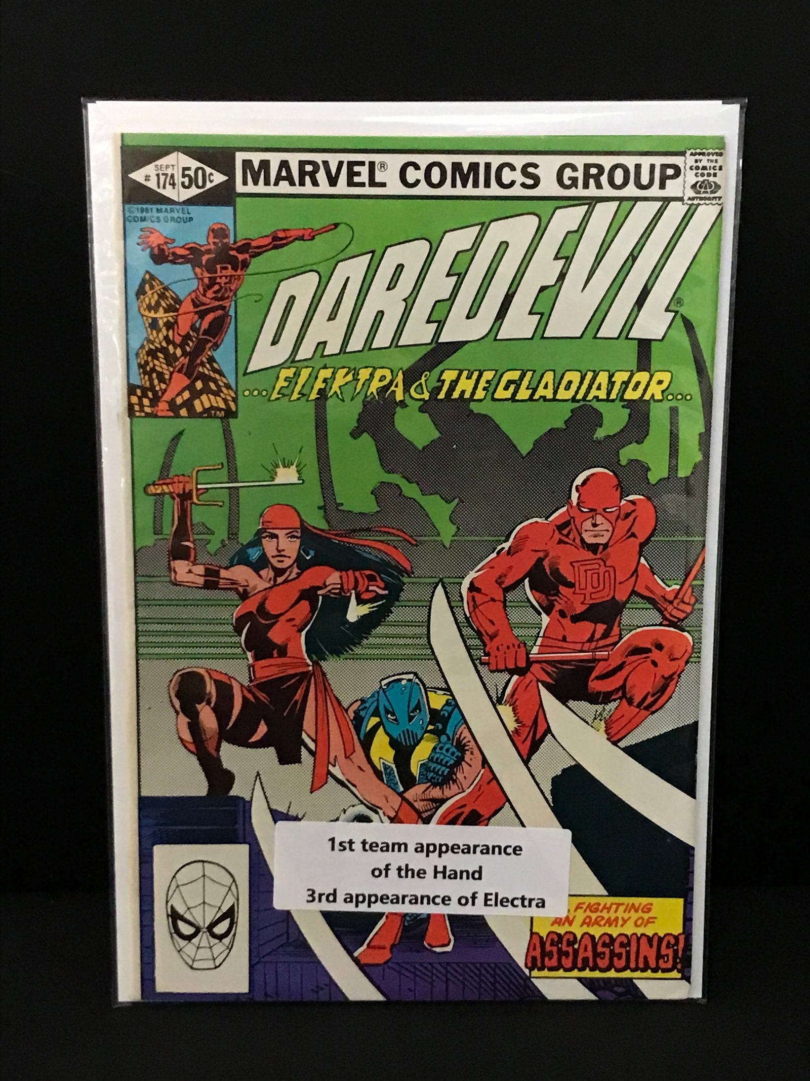 DAREDEVIL #174 1ST TEAM APP OF THE HAND - MARVEL COMICS: Prices are in Canadian dollars