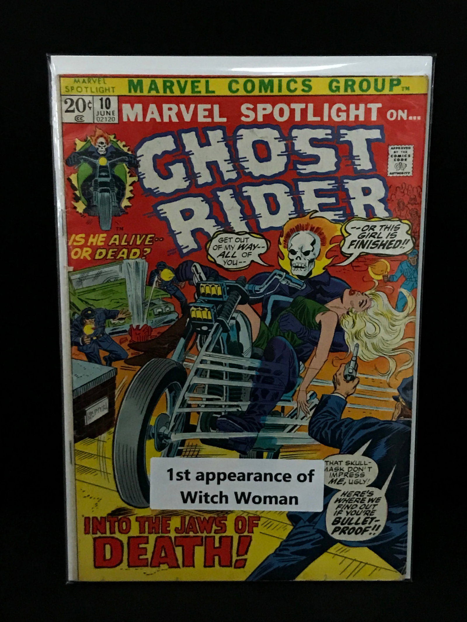 MARVEL SPOTLIGHT ON THE GHOSTER RIDER #10 1ST APP WITCH WOMAN - MARVEL COMICS: Prices are in Canadian dollars