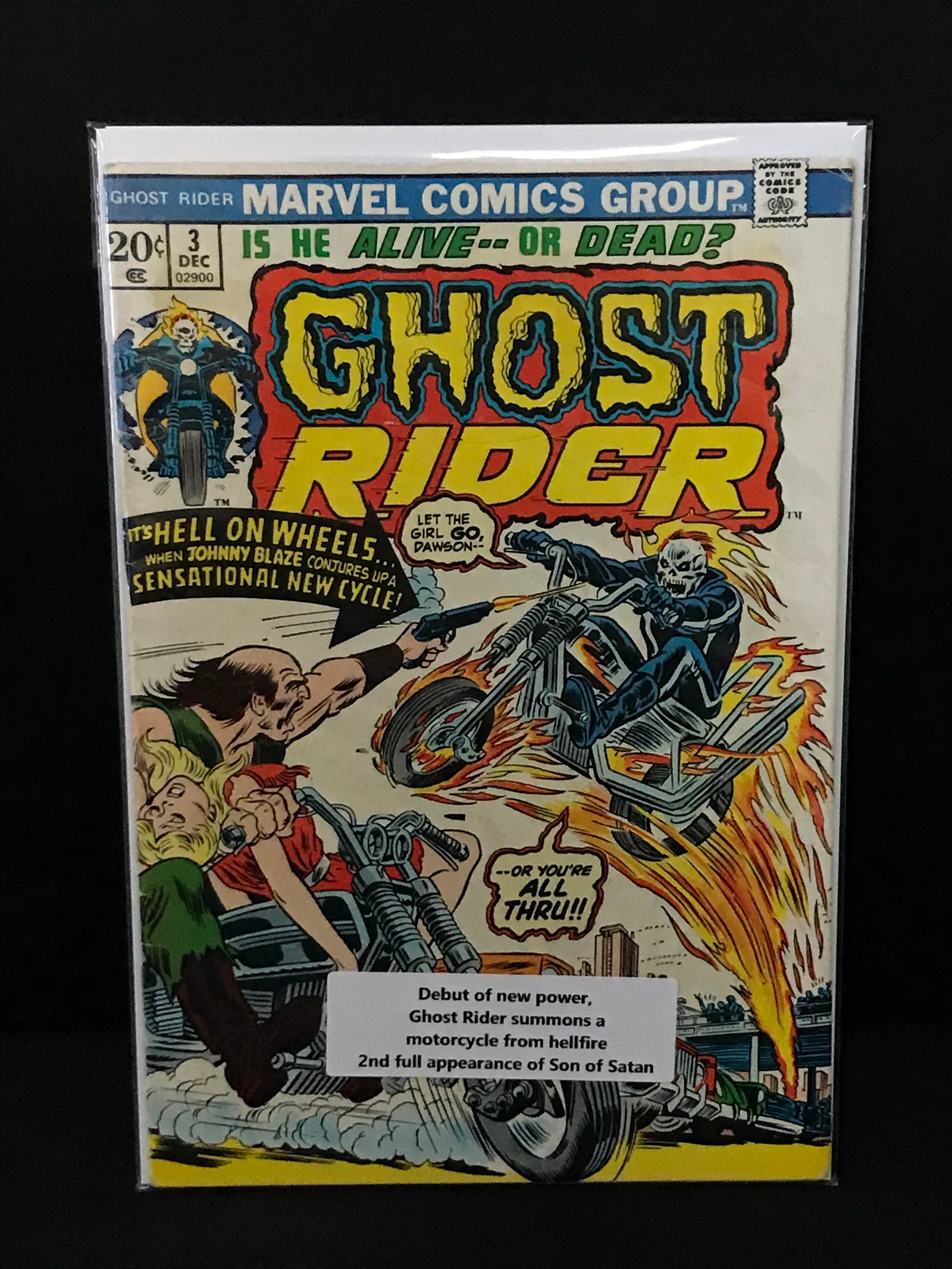 GHOST RIDER #3 2ND FULL APP SON OF SATAN - MARVEL COMICS: Prices are in Canadian dollars