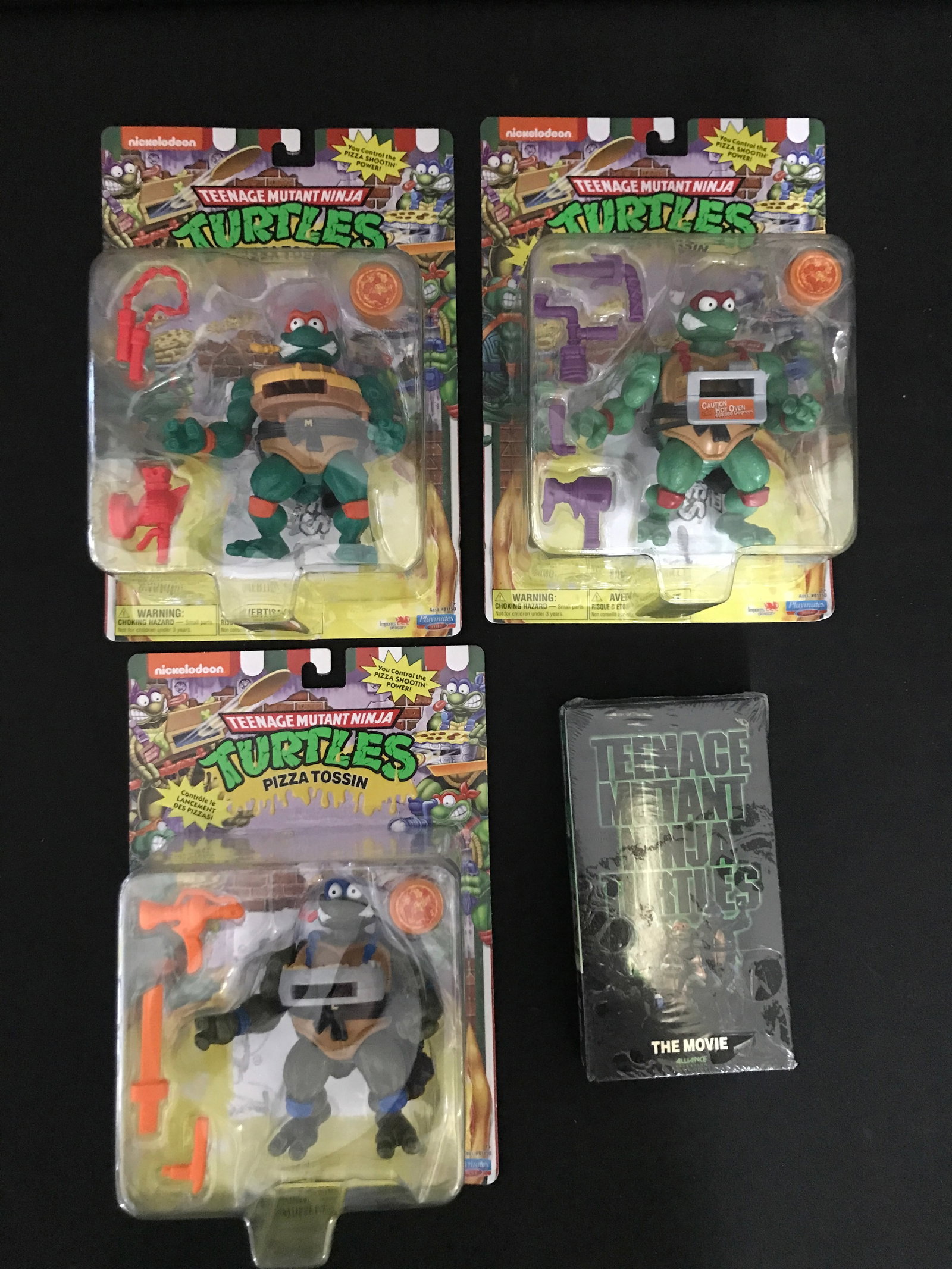 LOT OF 3 TEENAGE MUTANT NINJA TURTLE ACTION FIGURES IN ORIGINAL PACKAGING (1 of 1)