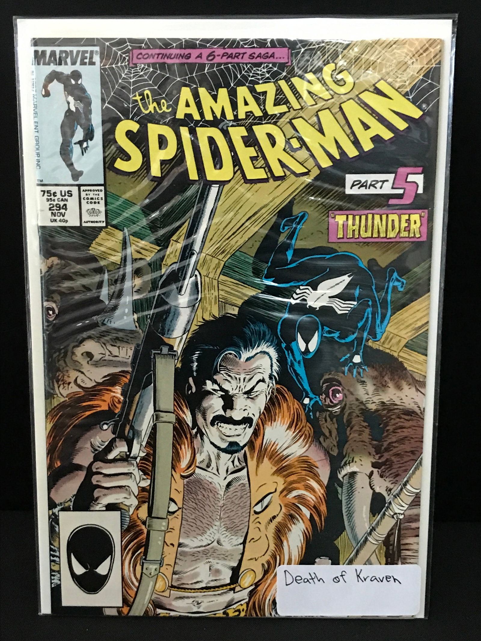 THE AMAZING SPIDERMAN #294 DEATH OF KRAVEN - MARVEL COMICS: Prices are in Canadian dollars