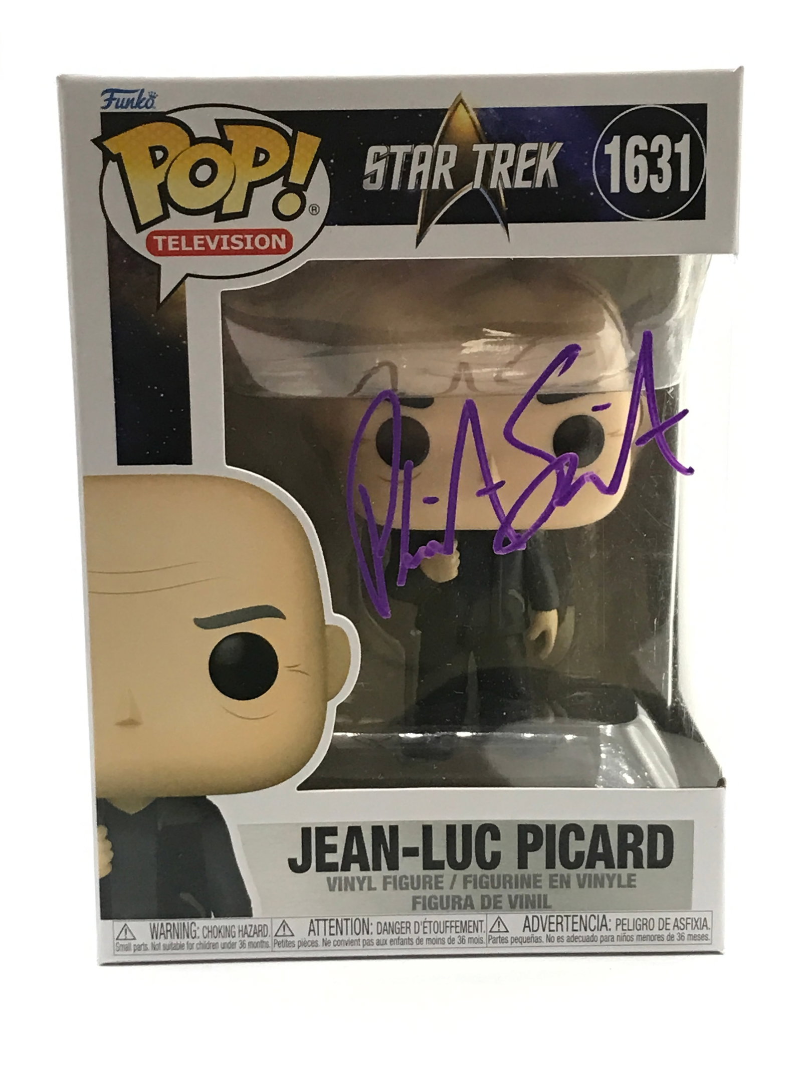 PATRICK STEWART SIGNED JEAN-LUC PICARD STAR TREK FUNKO POP - HOLLYWOOD COA: Prices are in Canadian dollars
