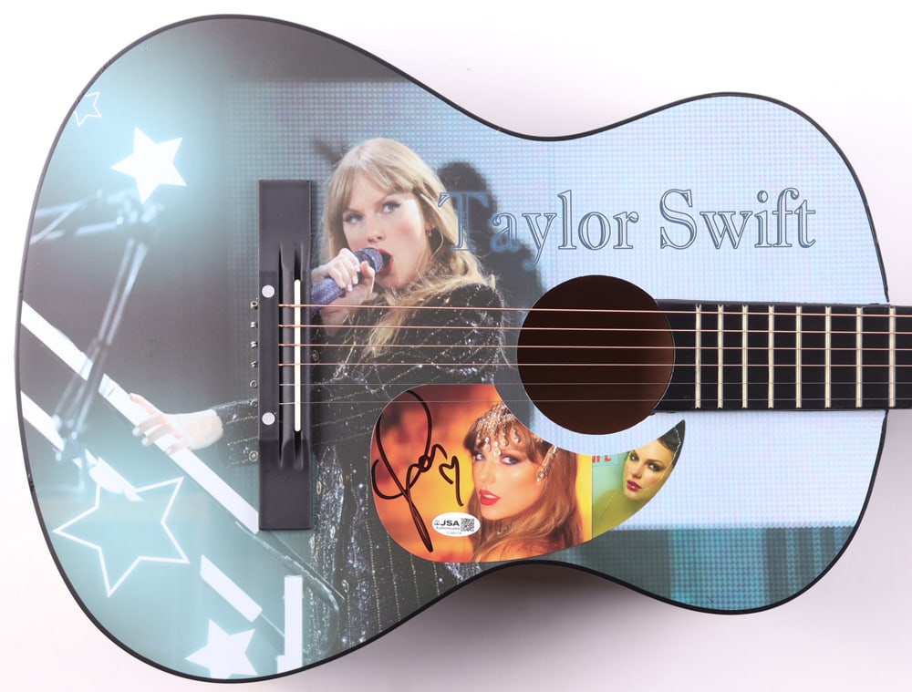 TAYLOR SWIFT SIGNED ACOUSTIC GUITAR - JSA COA (1 of 3)