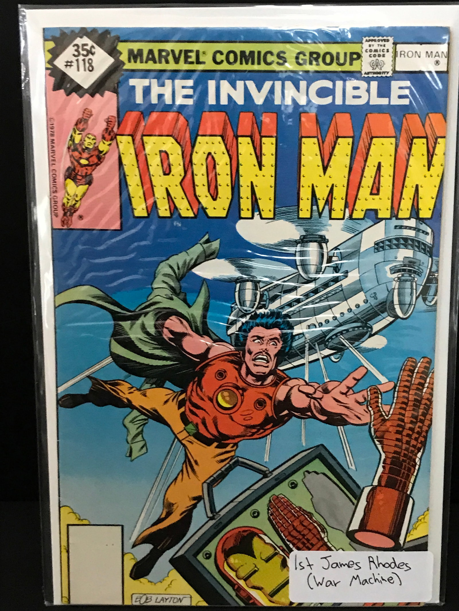 THE INVINCIBLE IRON MAN #118 1ST APP JAMES RHODES - MARVEL COMICS: Prices are in Canadian dollars