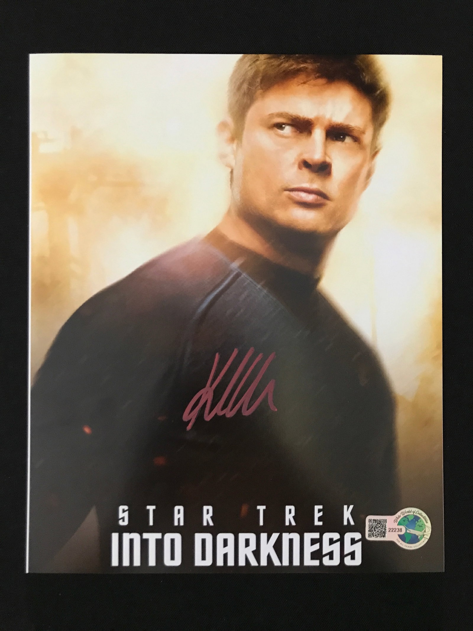 KARL URBAN SIGNED STAR TREK 8X10 - WWOC COA: Prices are in Canadian dollars