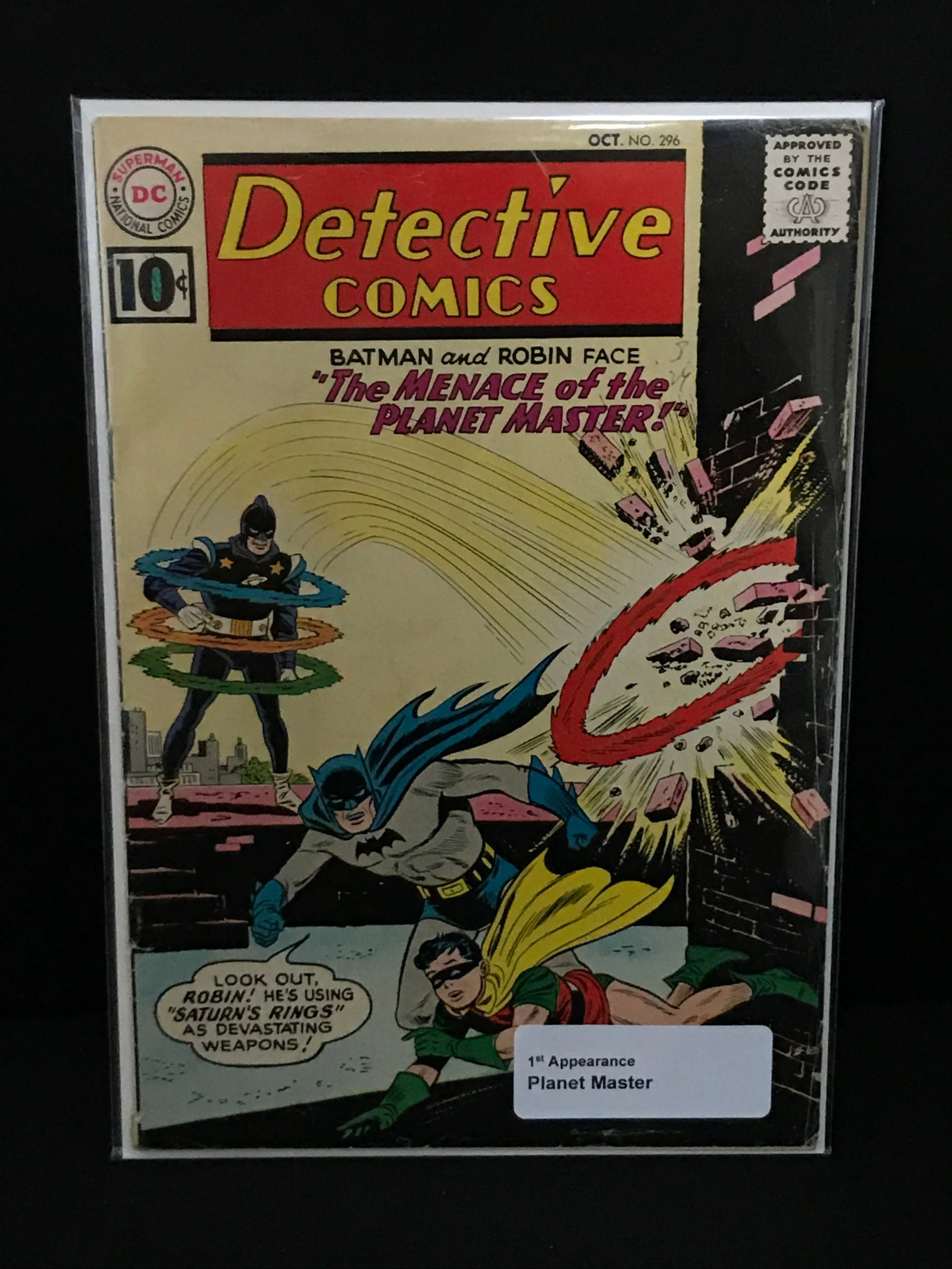 DETECTIVE COMICS #296 1ST APP PLANET MASTER - DC COMICS (1 of 1)