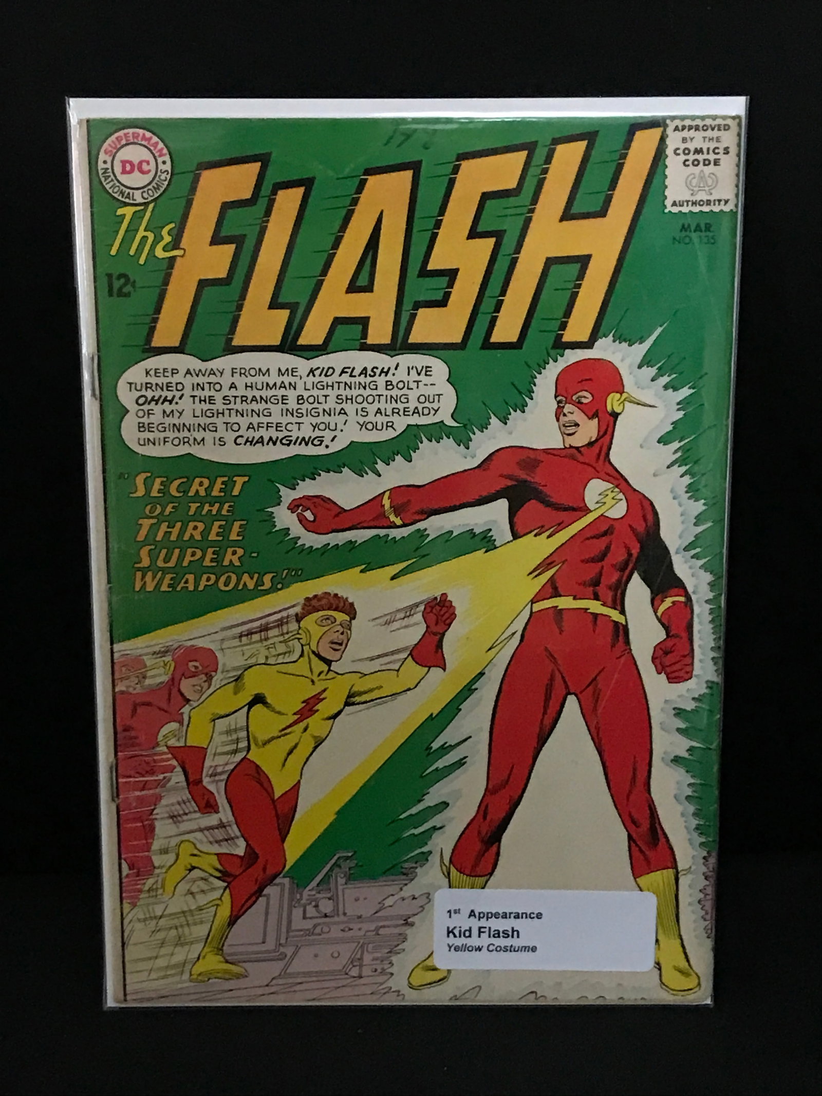 THE FLASH #135 1ST APP KID FLASH - DC COMICS (1 of 1)