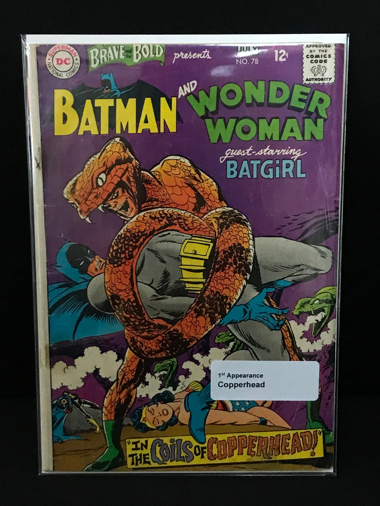 BRAVE AND THE BOLD PRESENTS #78 1ST APP COPPERHEAD - DC COMICS: Prices are in Canadian dollars