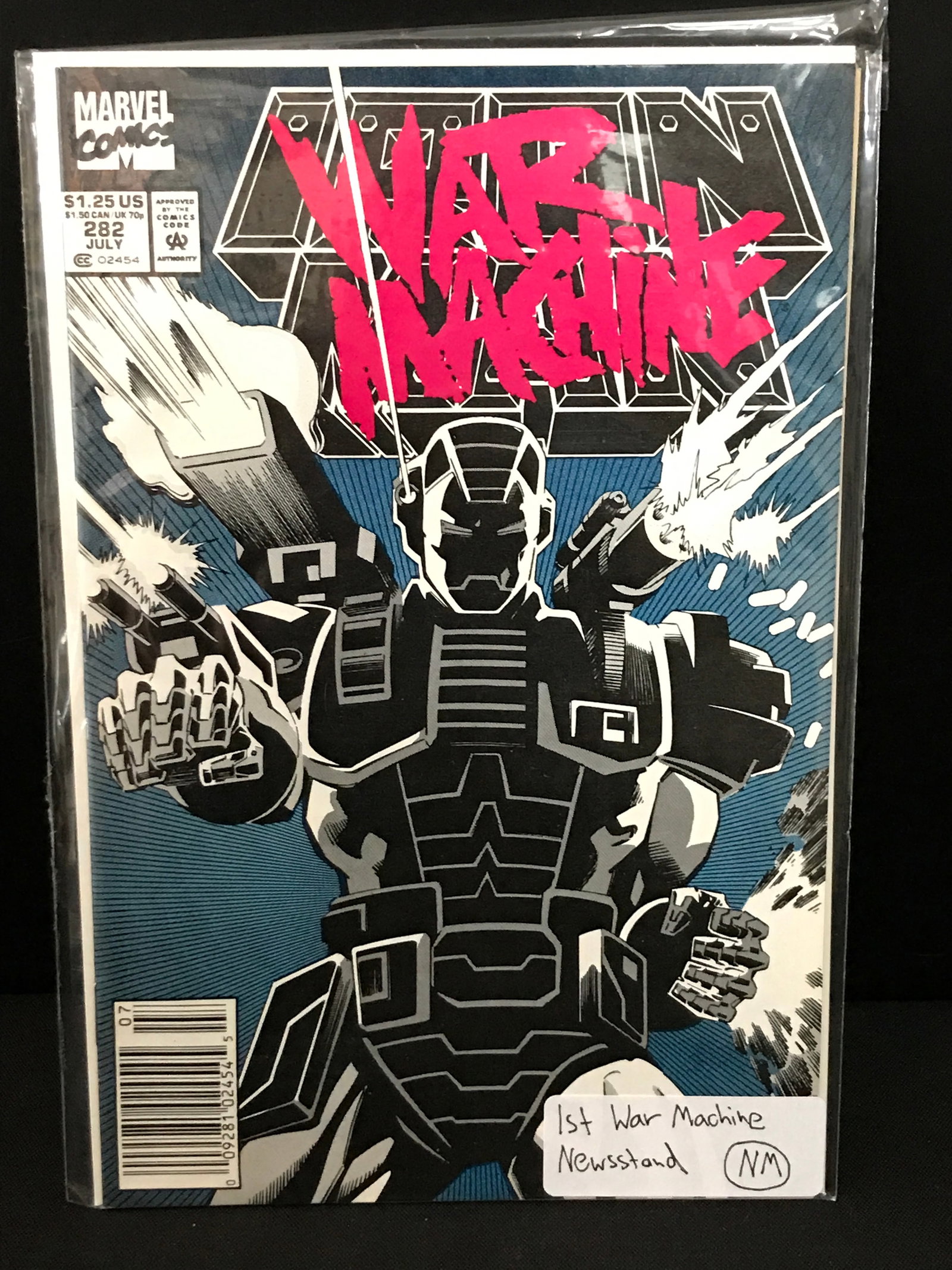 WAR MACHINE #282 NEWSSTAND EDITION - MARVEL COMICS: Prices are in Canadian dollars
