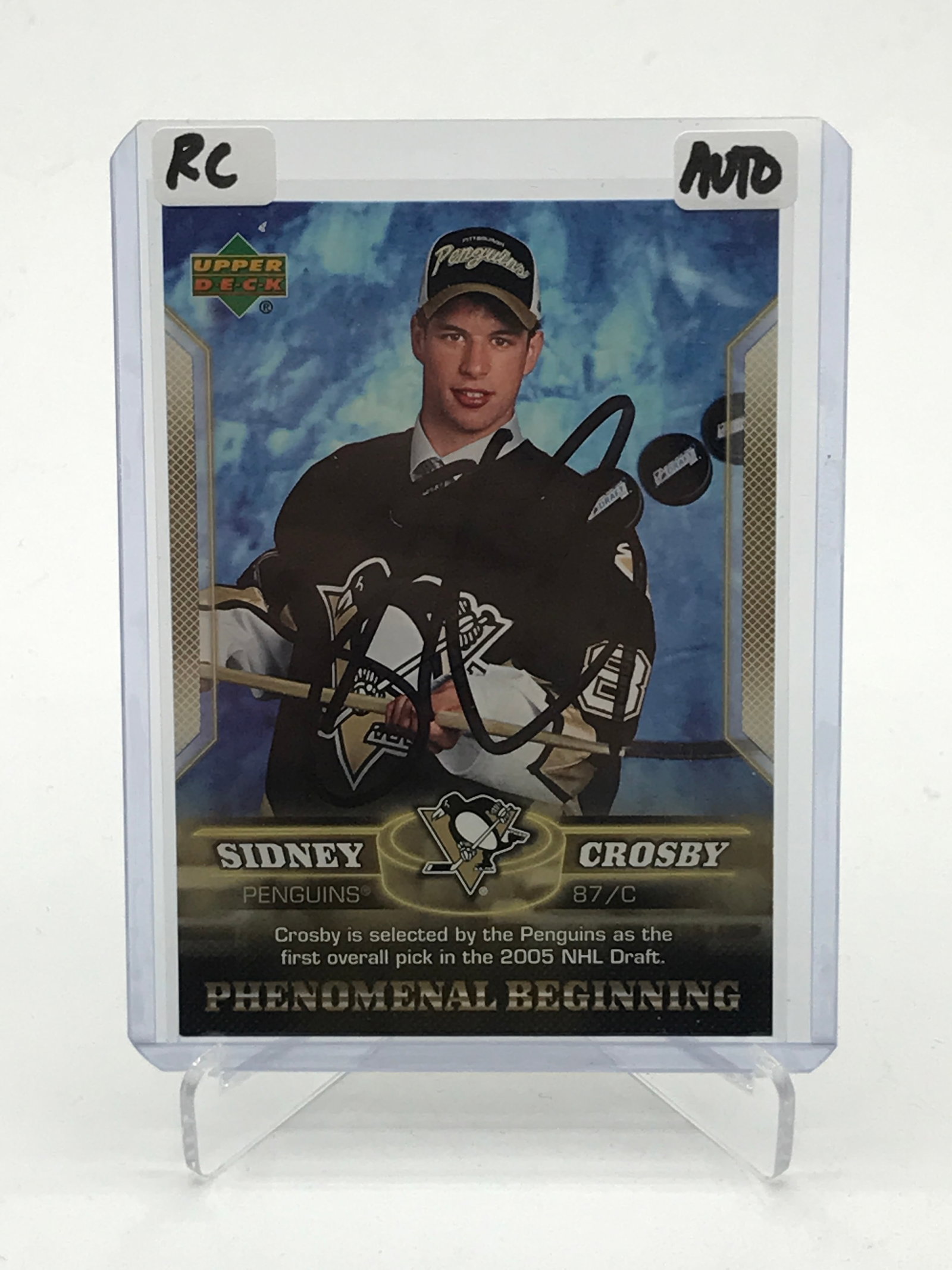 SIDNEY CROSBY SIGNED HOCKEY TRADING CARD: Prices are in Canadian dollars