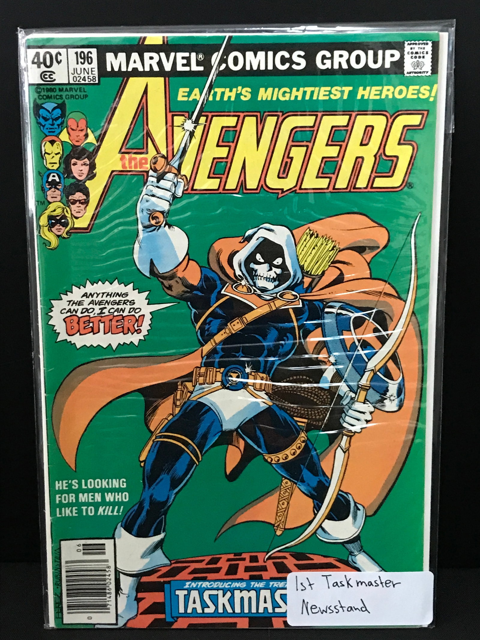 THE AVENGERS #196 1ST TASKMASTER NEWSSTAND EDITION - MARVEL COMICS: Prices are in Canadian dollars