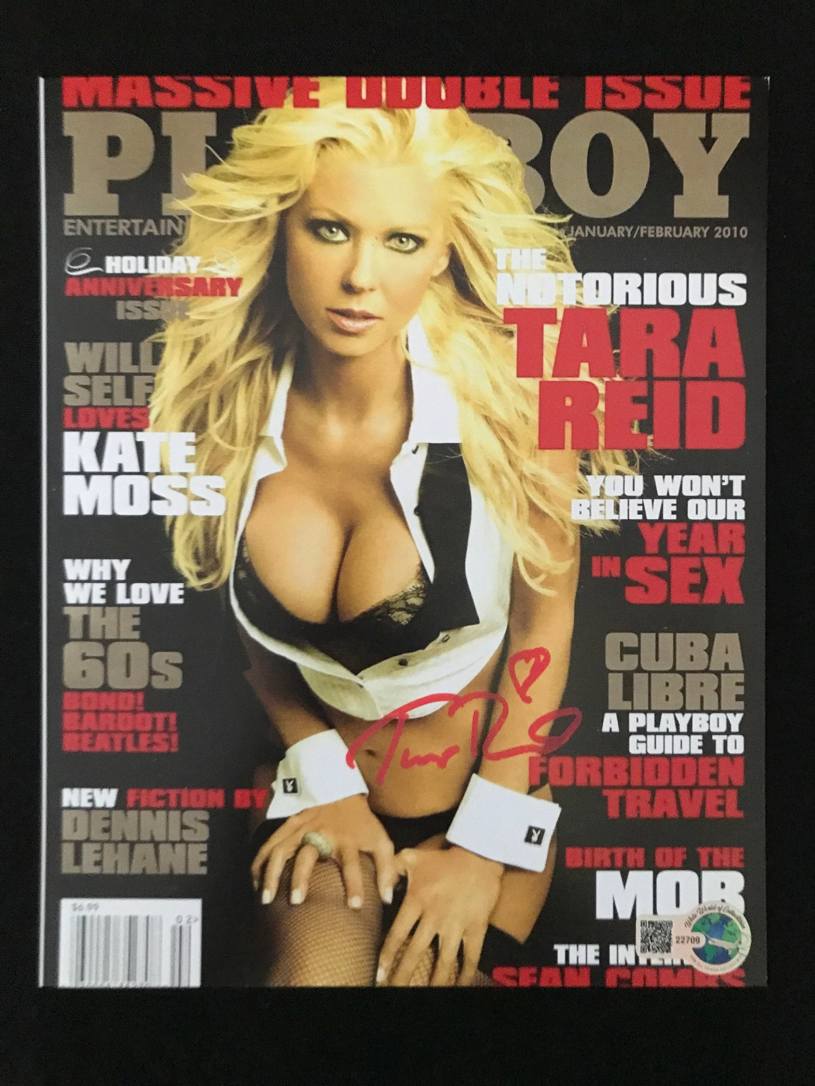 TARA REID SIGNED PLAYBOY 8X10 - WWOC COA: Prices are in Canadian dollars