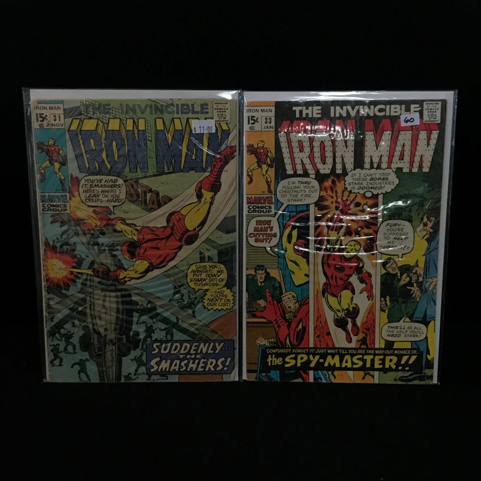 LOT OF 2 INVINCIBLE IRON MAN COMICS - MARVEL COMICS: Prices are in Canadian dollars