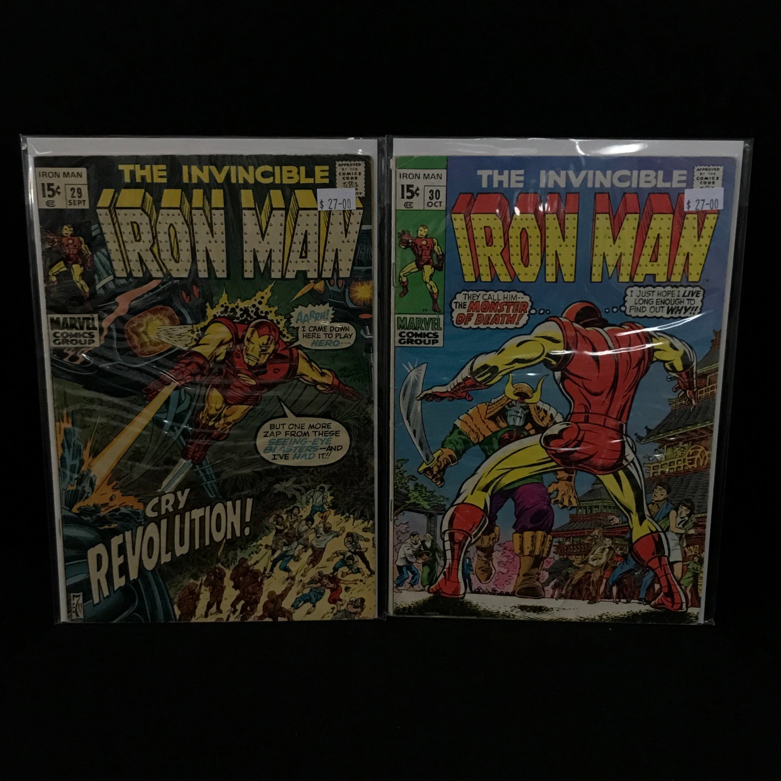 LOT OF 2 INVINCIBLE IRON MAN COMICS #29 - #30 - MARVEL COMICS: Prices are in Canadian dollars