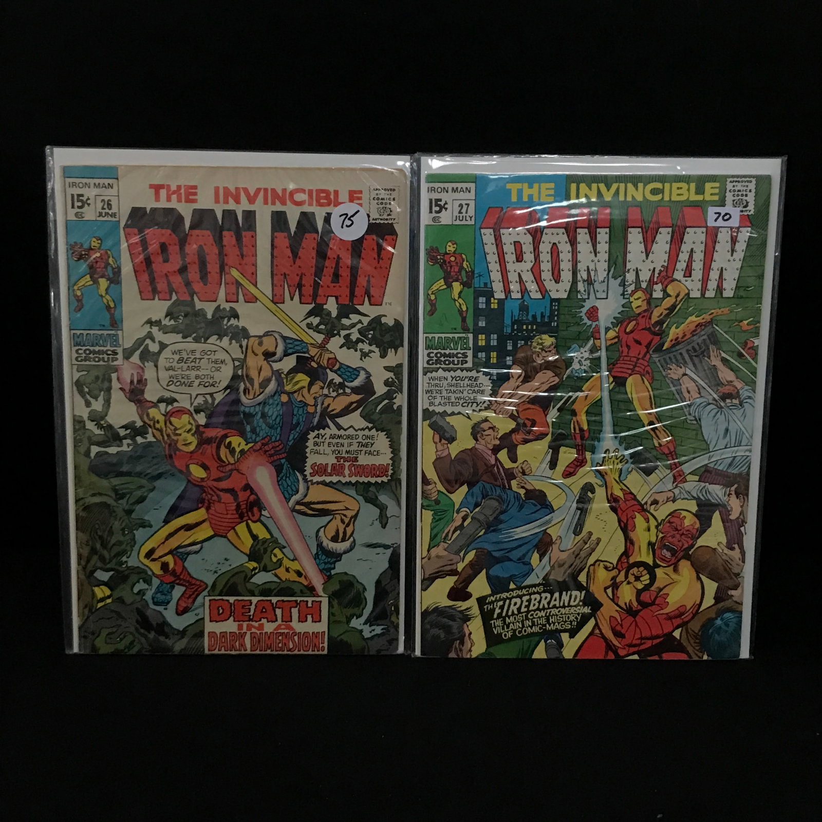 LOT OF 2 INVINCIBLE IRON MAN COMICS #26 - #27 - MARVEL COMICS: Prices are in Canadian dollars