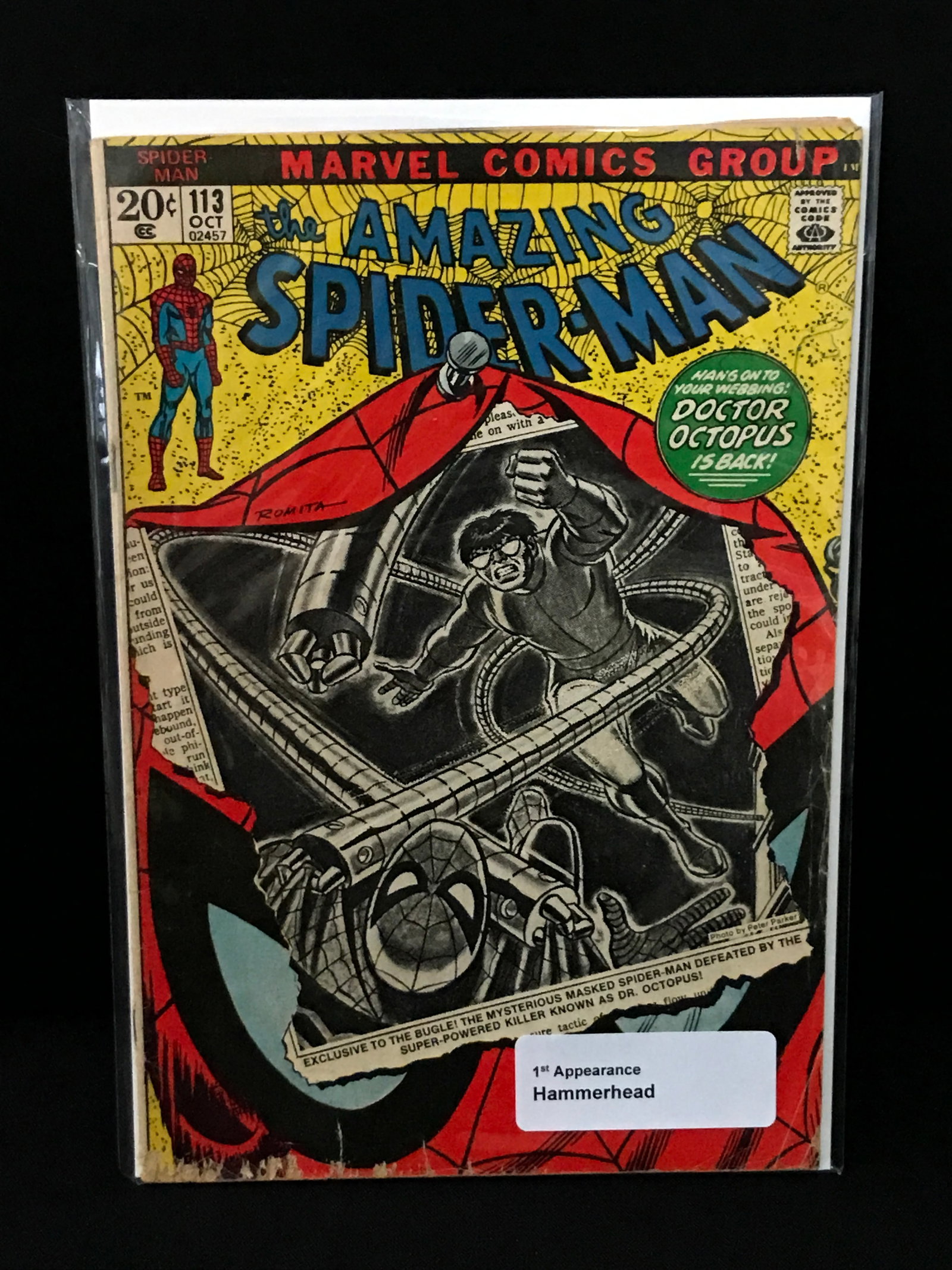 THE AMAZING SPIDERMAN #113 1ST APP HAMMERHEAD - MARVEL COMICS: Prices are in Canadian dollars