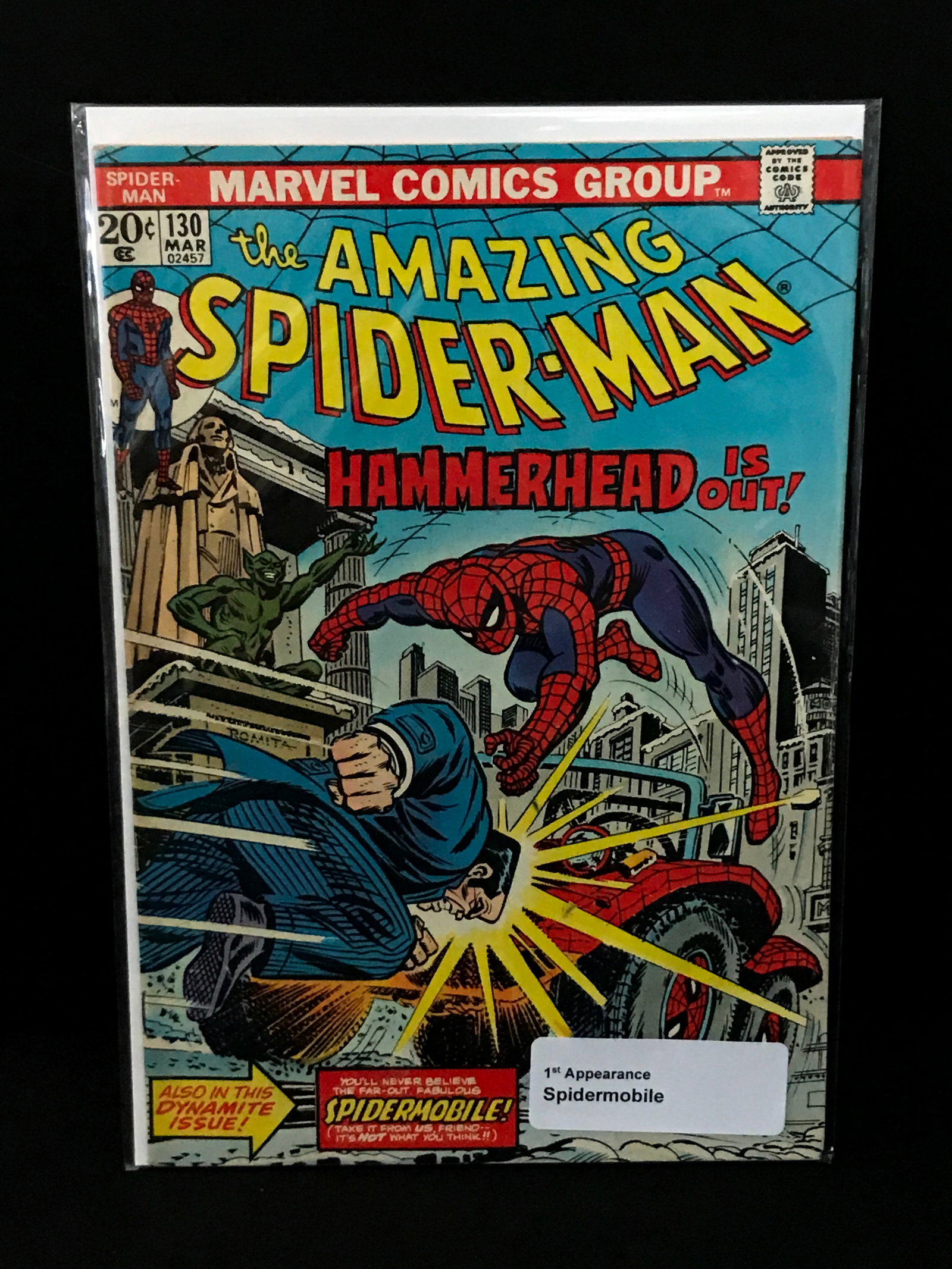THE AMAZING SPIDERMAN #130 1ST APP SPIDERMOBILE - MARVEL COMICS: Prices are in Canadian dollars