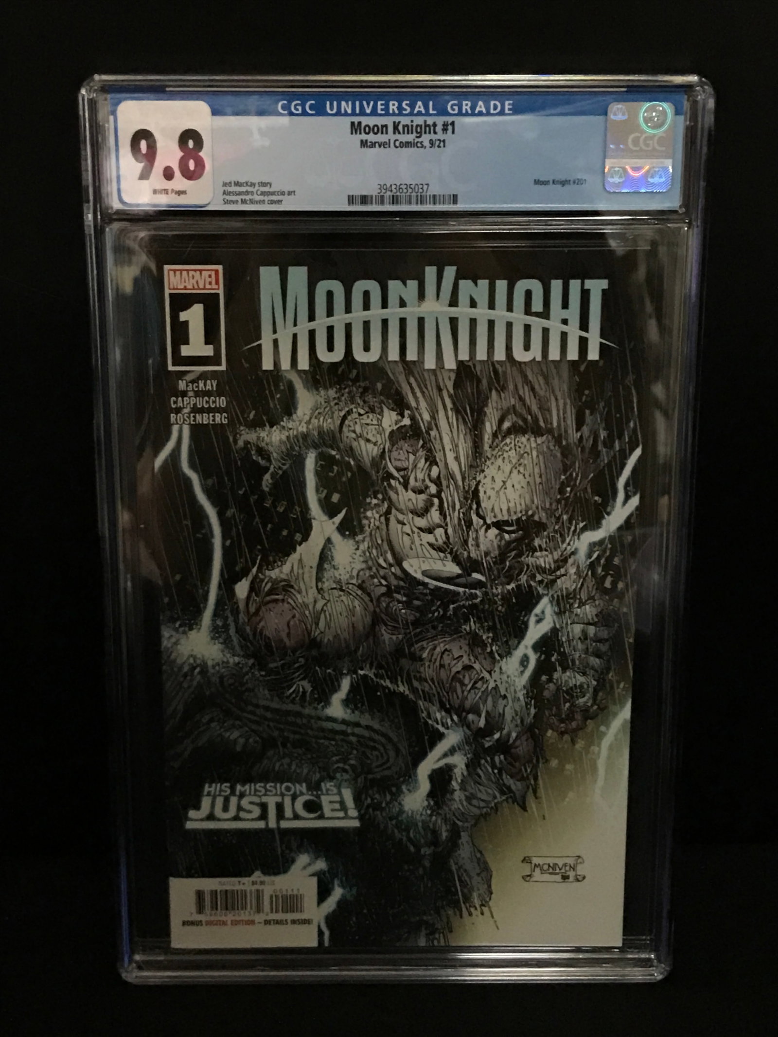 MOON KNIGHT #1 BY MARVEL COMICS - CGC GRADE 9.8: Prices are in Canadian dollars