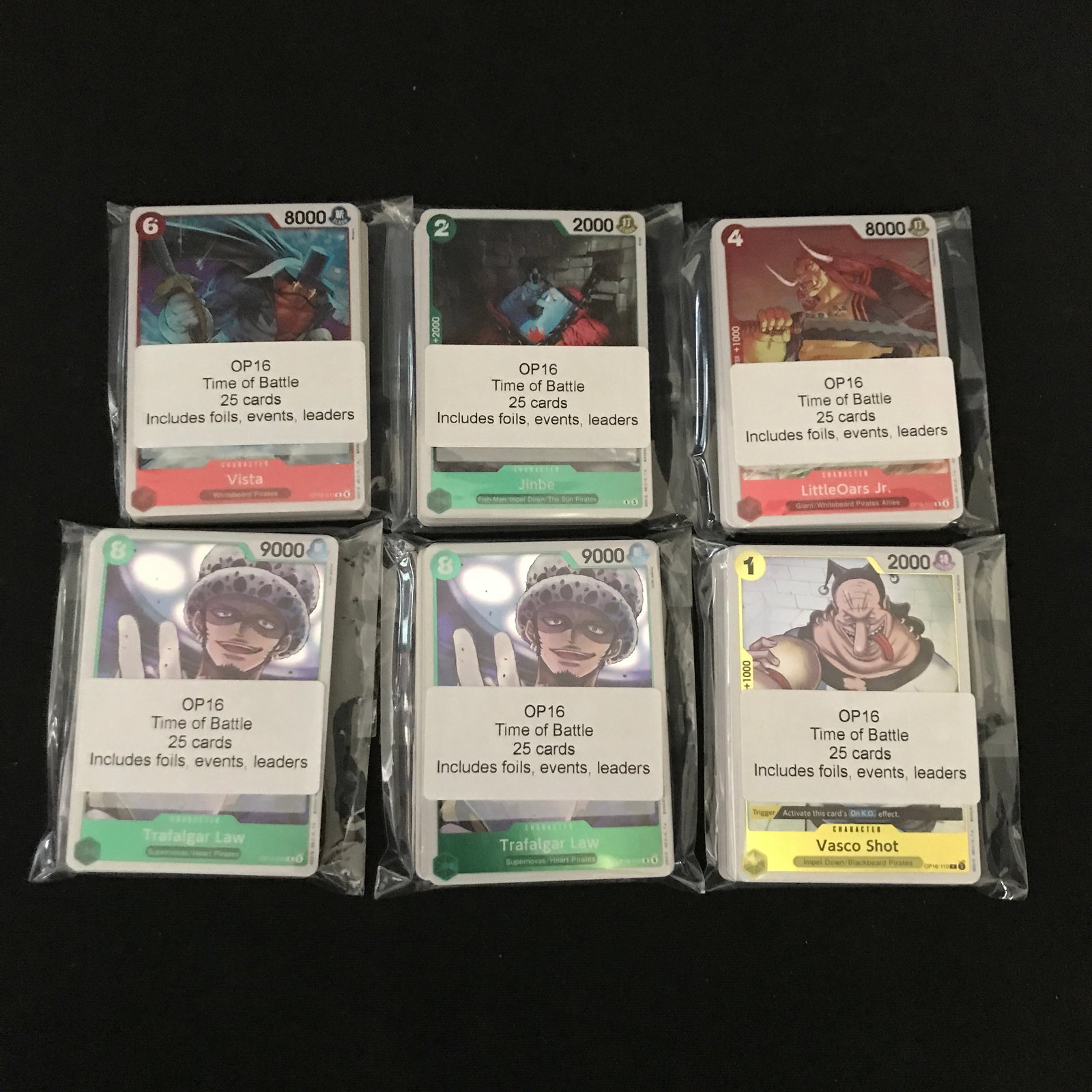 LOT OF 150 ONE PIECE TCG OP16 TRADING CARDS: Prices are in Canadian dollars