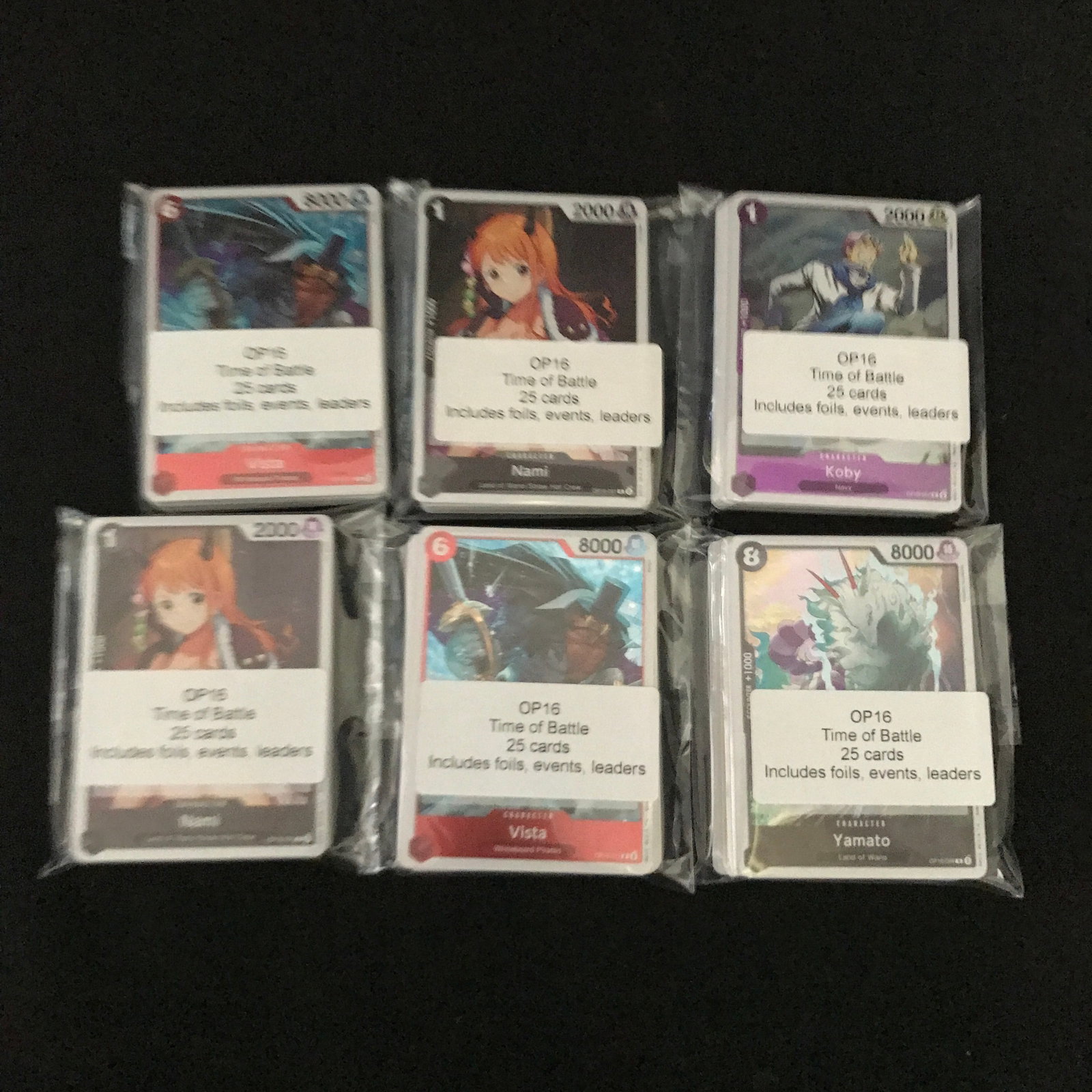 LOT OF 150 ONE PIECE TCG OP16 TRADING CARDS: Prices are in Canadian dollars