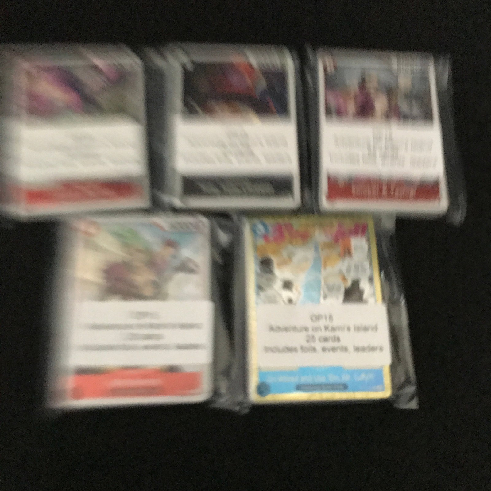 LOT OF 125 ONE PIECE TCG TRADING CARDS: Prices are in Canadian dollars