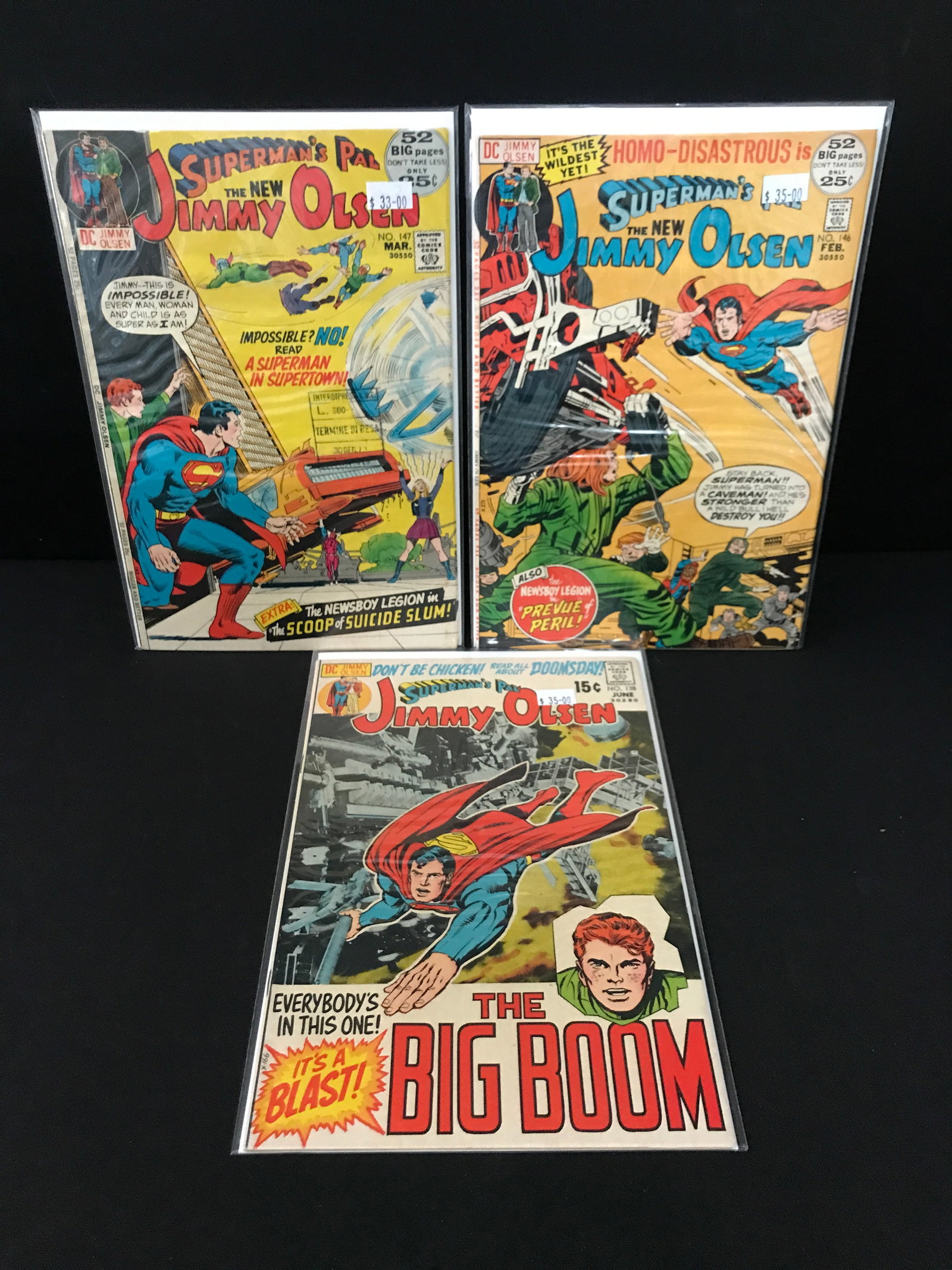 LOT OF 3 SUPERMAN'S PAL JIMMY OLSEN COMICS - DC COMICS: Prices are in Canadian dollars